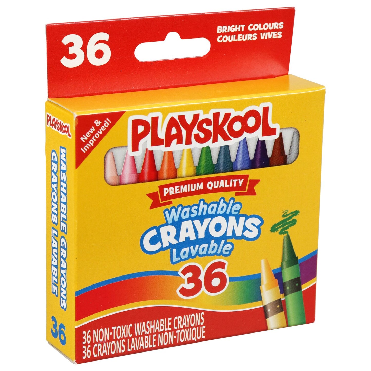 Playskool Premium Quality Washable Crayons, 36-ct. Boxes (Pack of 24)