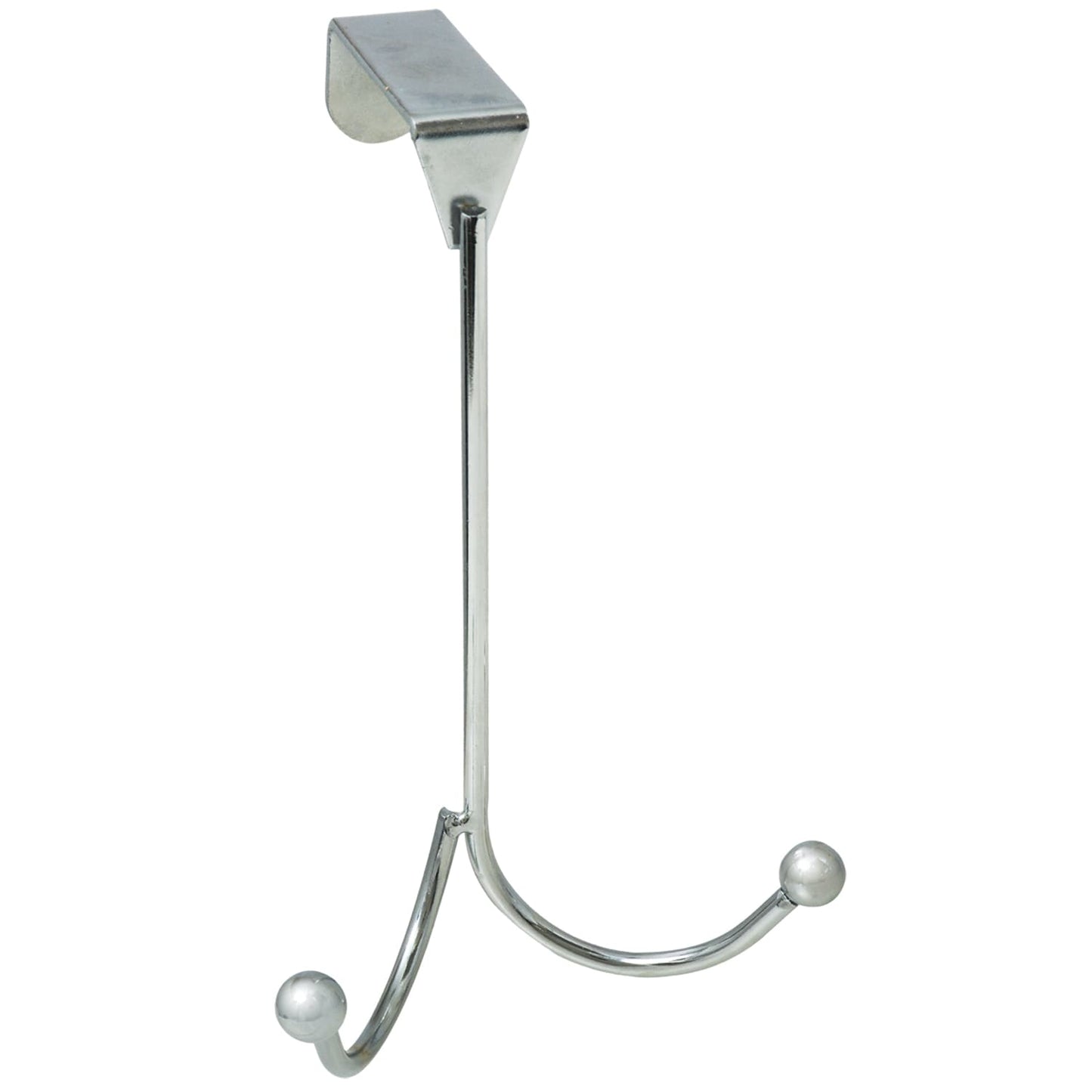 Essentials Silver Colored Over-the-Door Double Hooks (Pack of 24)