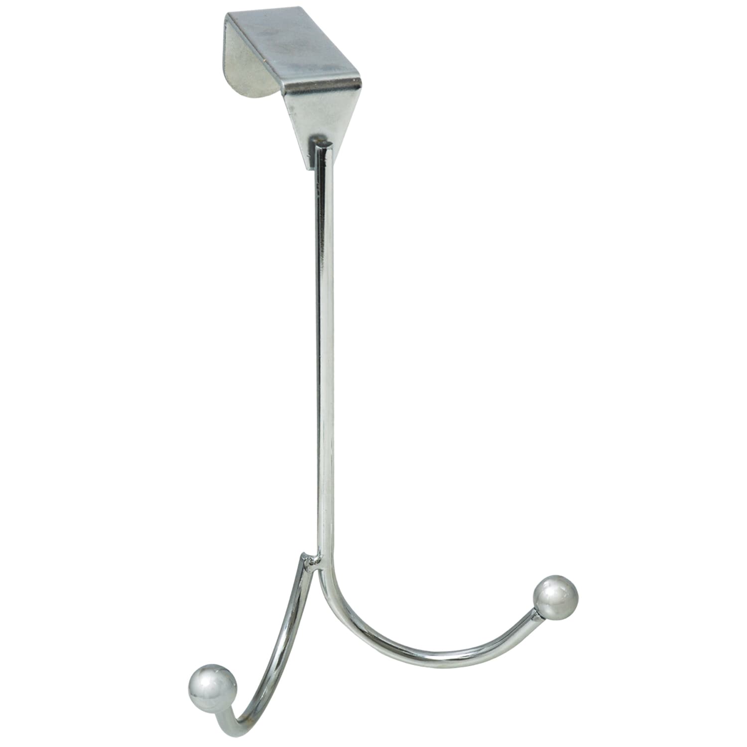 Essentials Silver Colored Over-the-Door Double Hooks (Pack of 24)