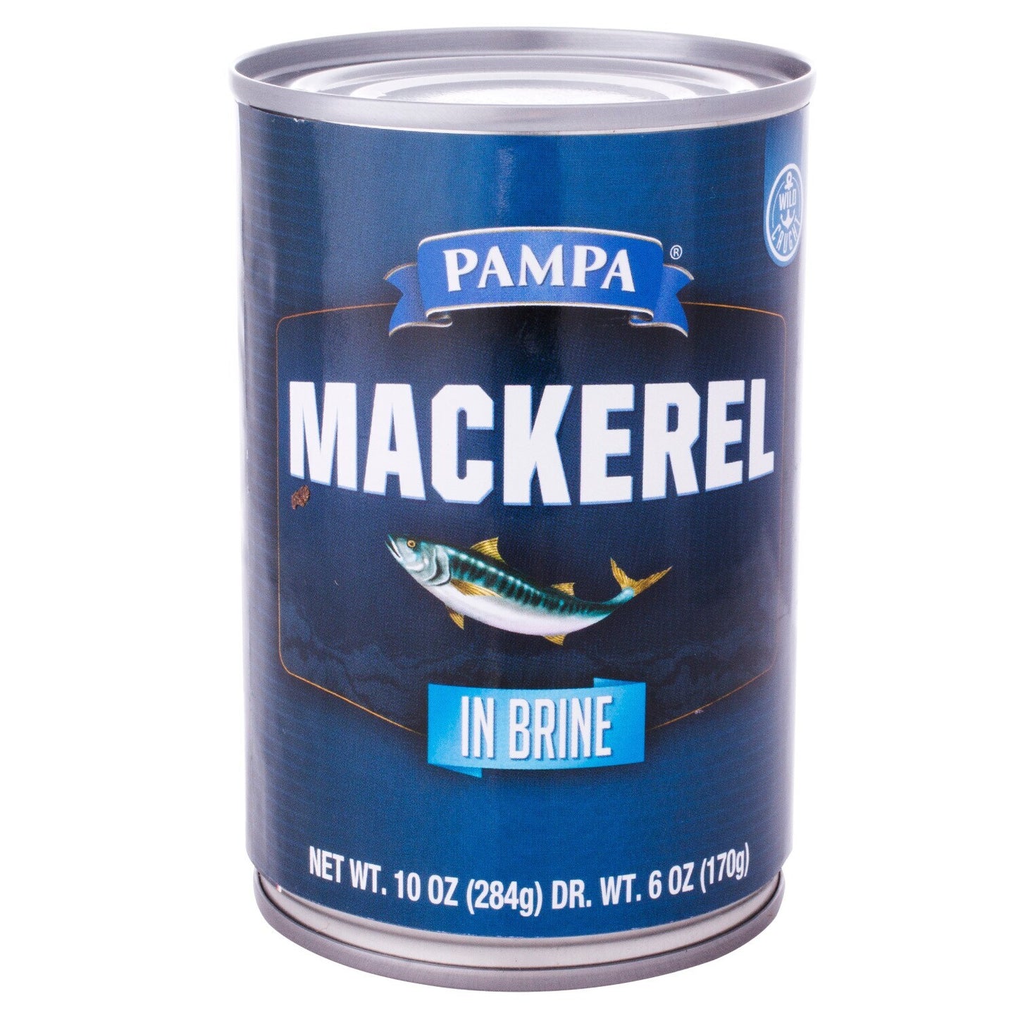 Pampa Mackerel In Brine, 10 oz. Cans (Pack of 24)