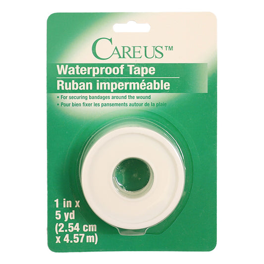 Care Us Waterproof Tape, 1-in. x 5-yd. Packs (Pack of 24)