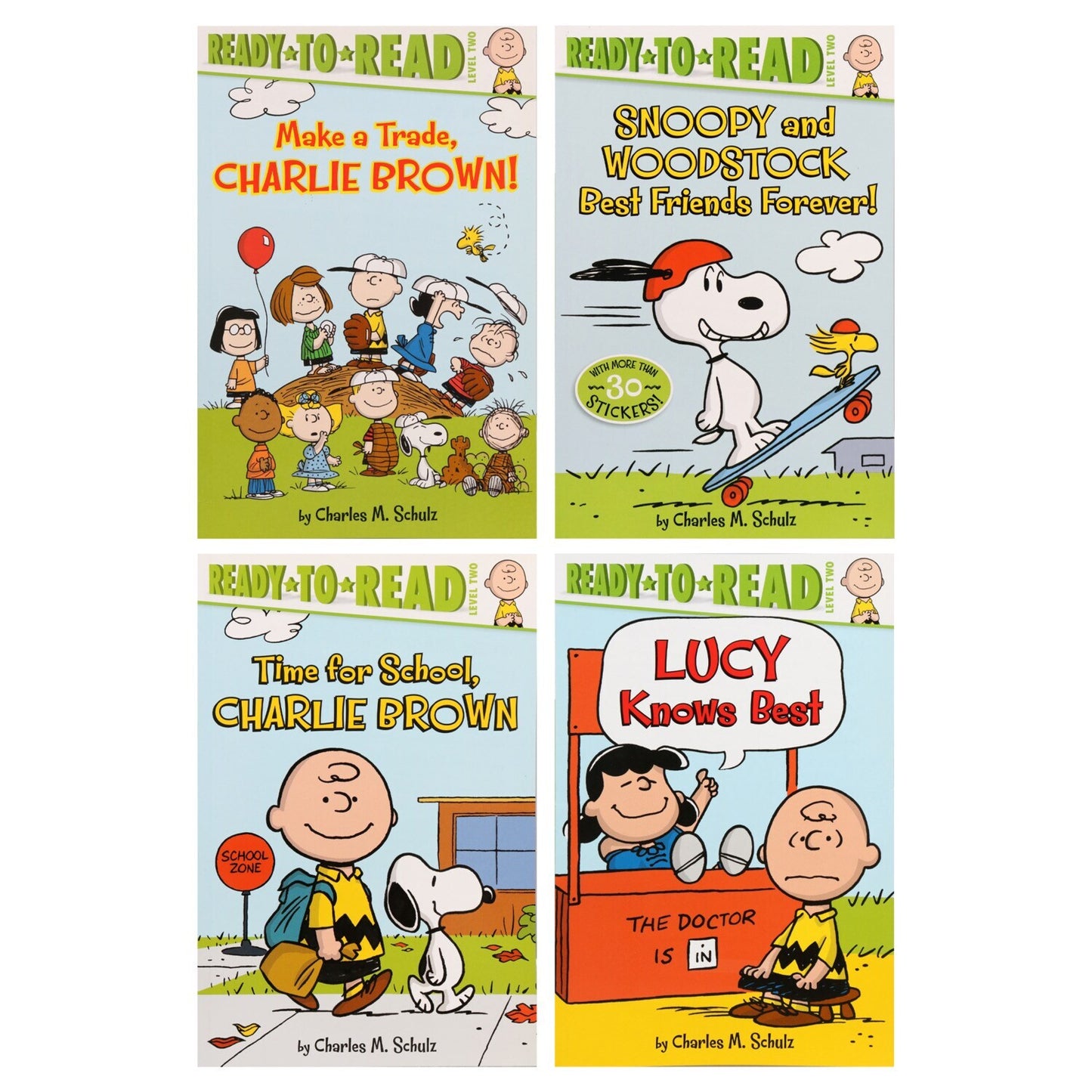 Peanuts Easy-To-Read Charlie Brown Books for Kids (Pack of 24)