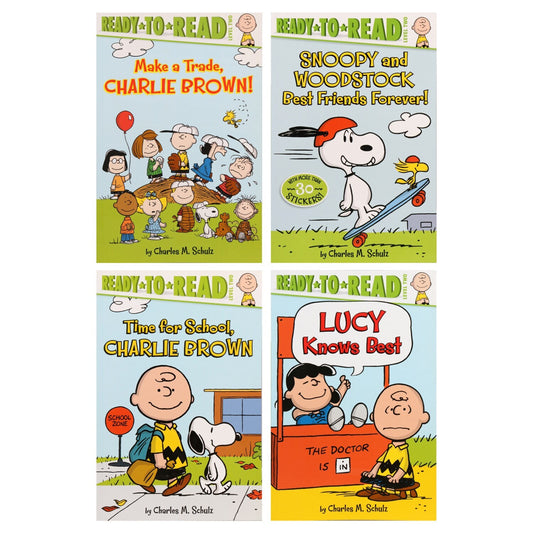 Peanuts Easy-To-Read Charlie Brown Books for Kids (Pack of 24)