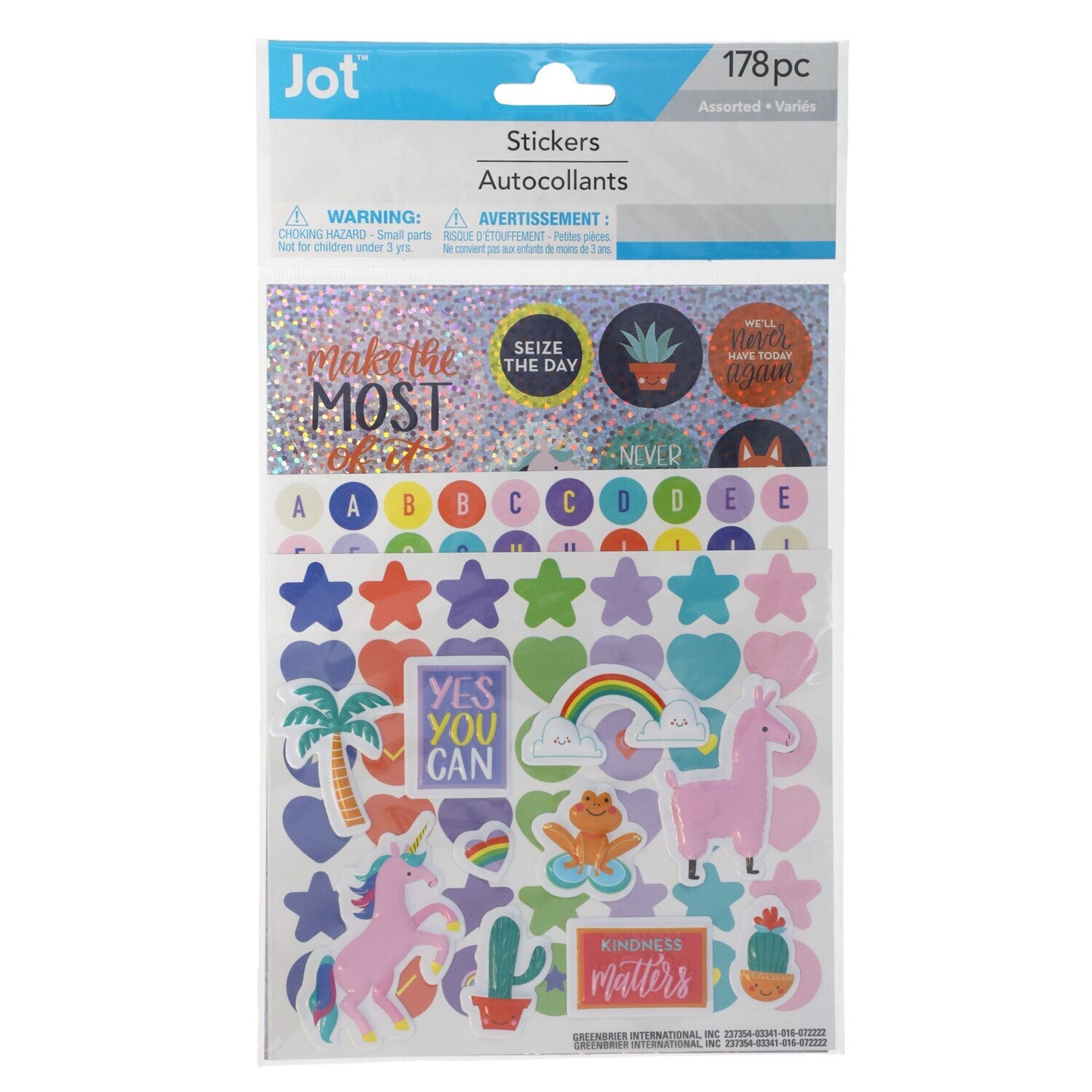 Jot Layered Combo Sticker Packs (Pack of 36)