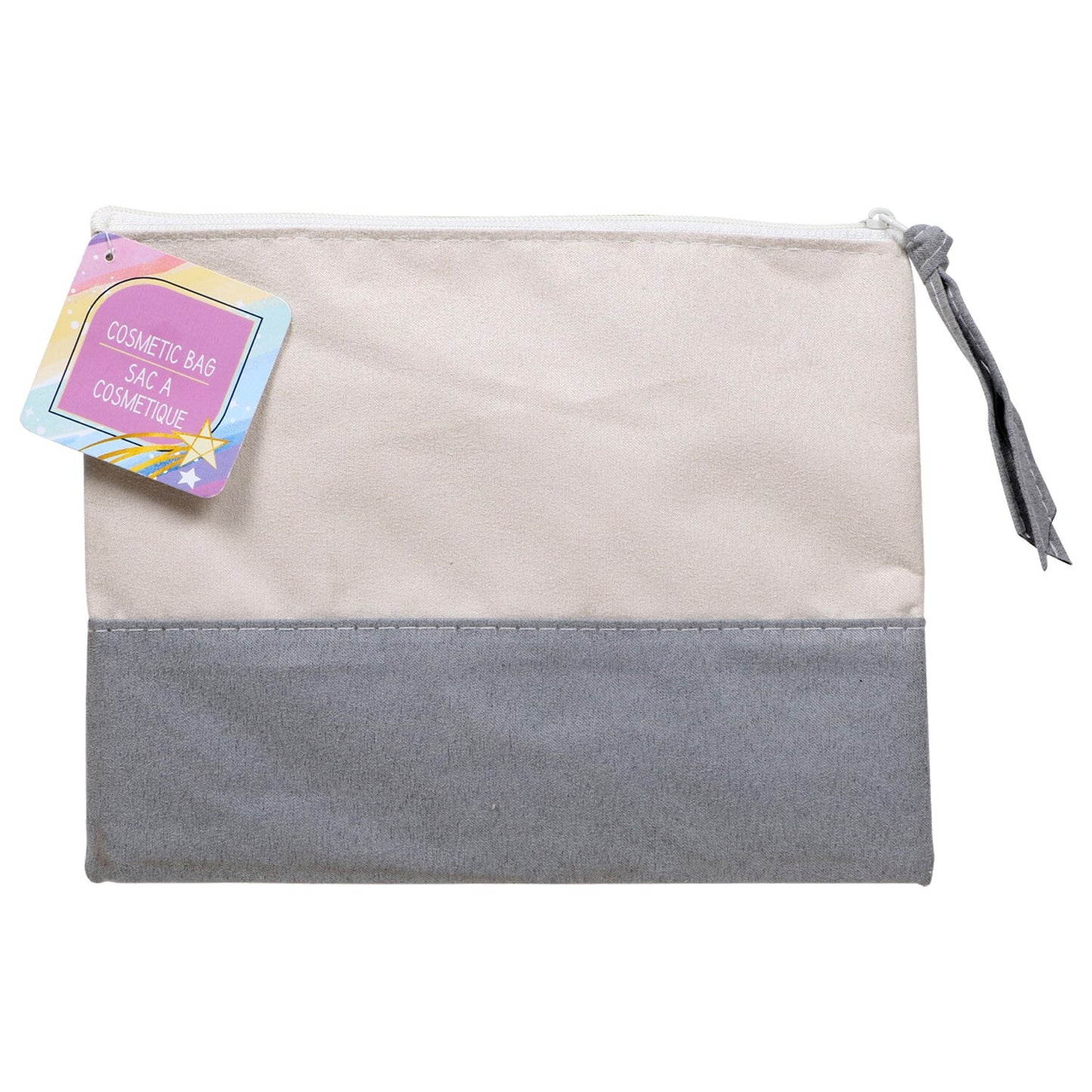 Faux Suede Cosmetic Bags with Zippers, 6.125x7.75 in. (Pack of 36)