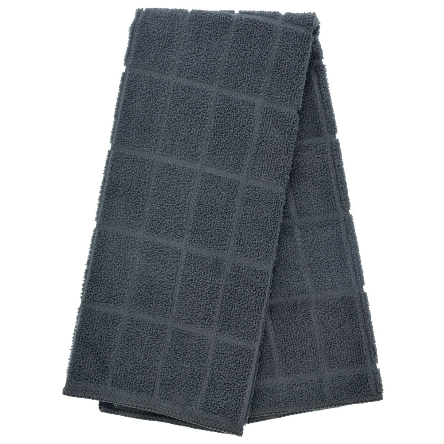 Gray Windowpane Pattern Kitchen Towels, 15x25 in. (Pack of 24)