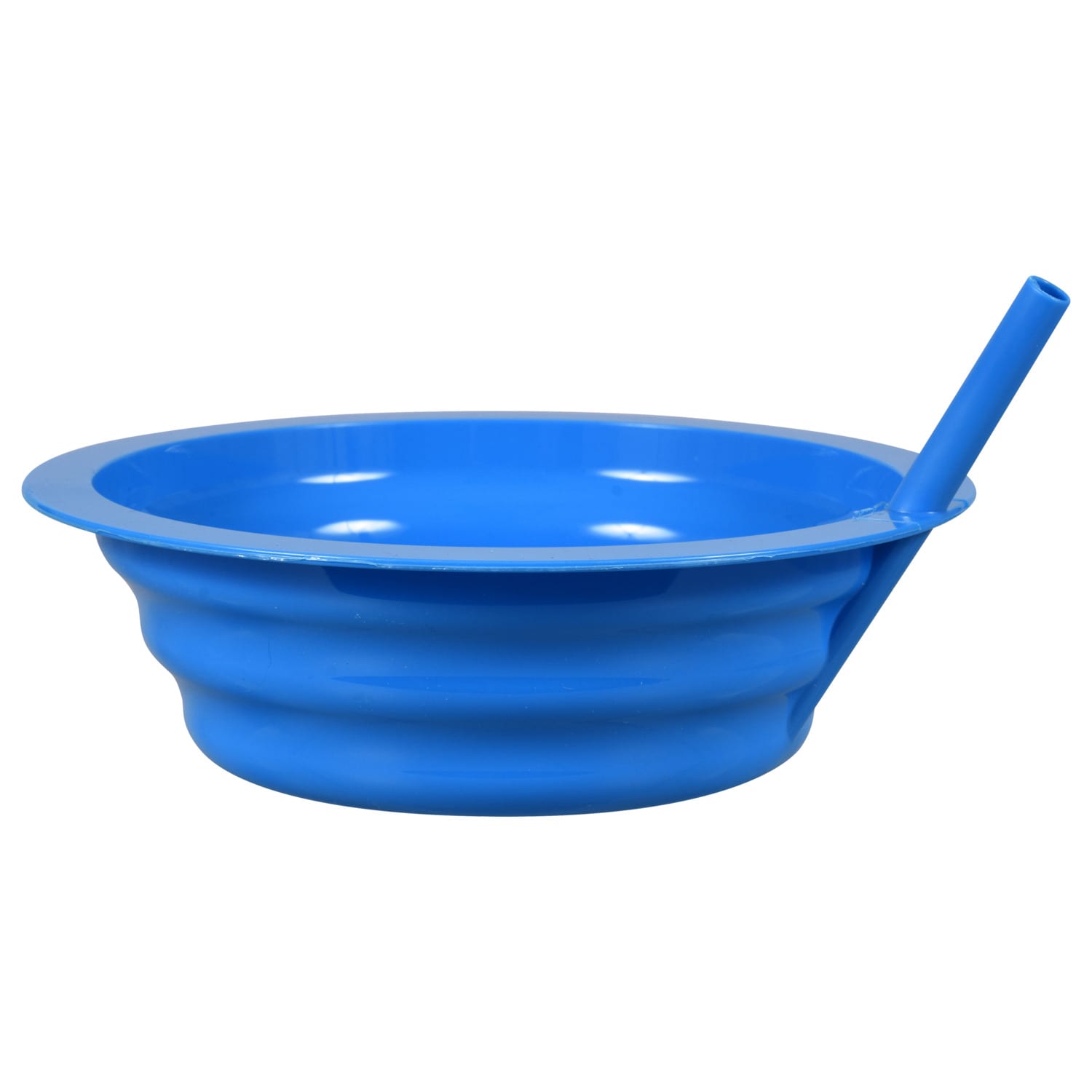 Colorful Plastic Bowls with Built-In Straws, 7.5 in. (Pack of 24)