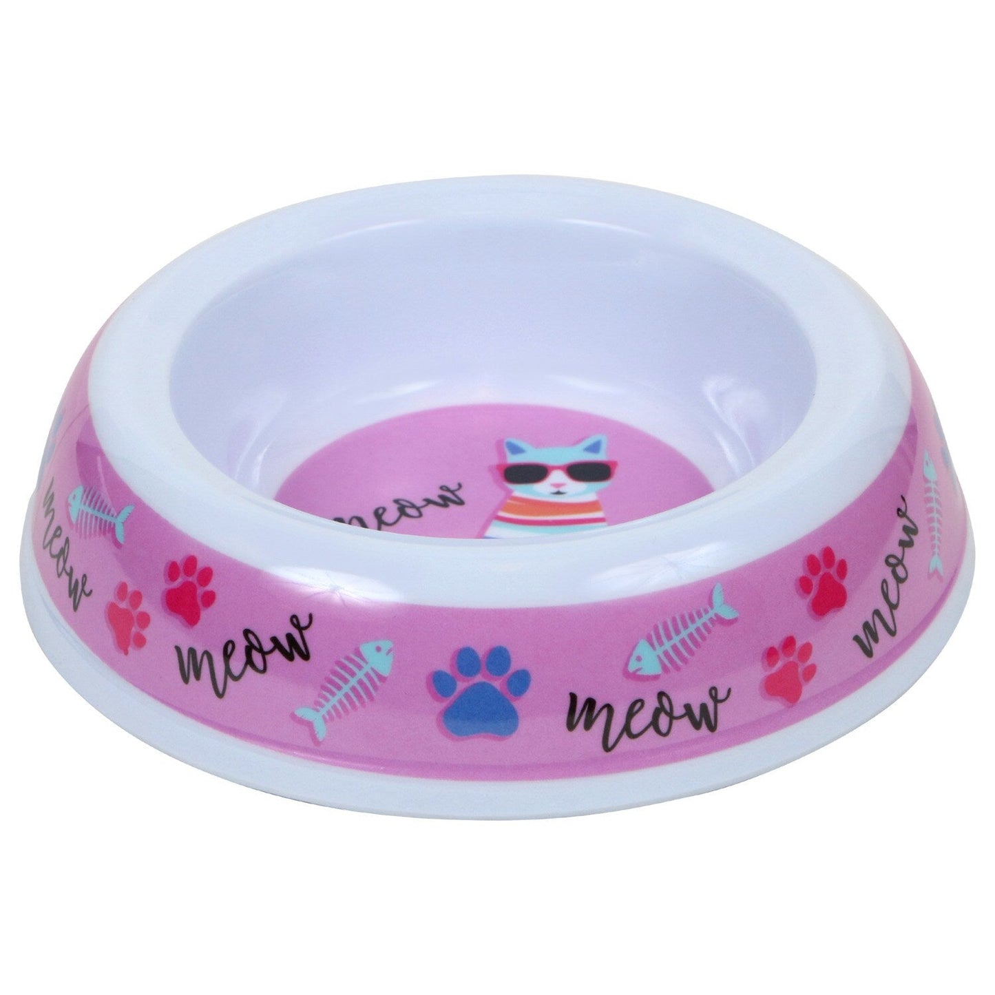 Greenbrier Kennel Club Printed Melamine Cat Food Bowls, 5x1.25 in. (Pack of 18)