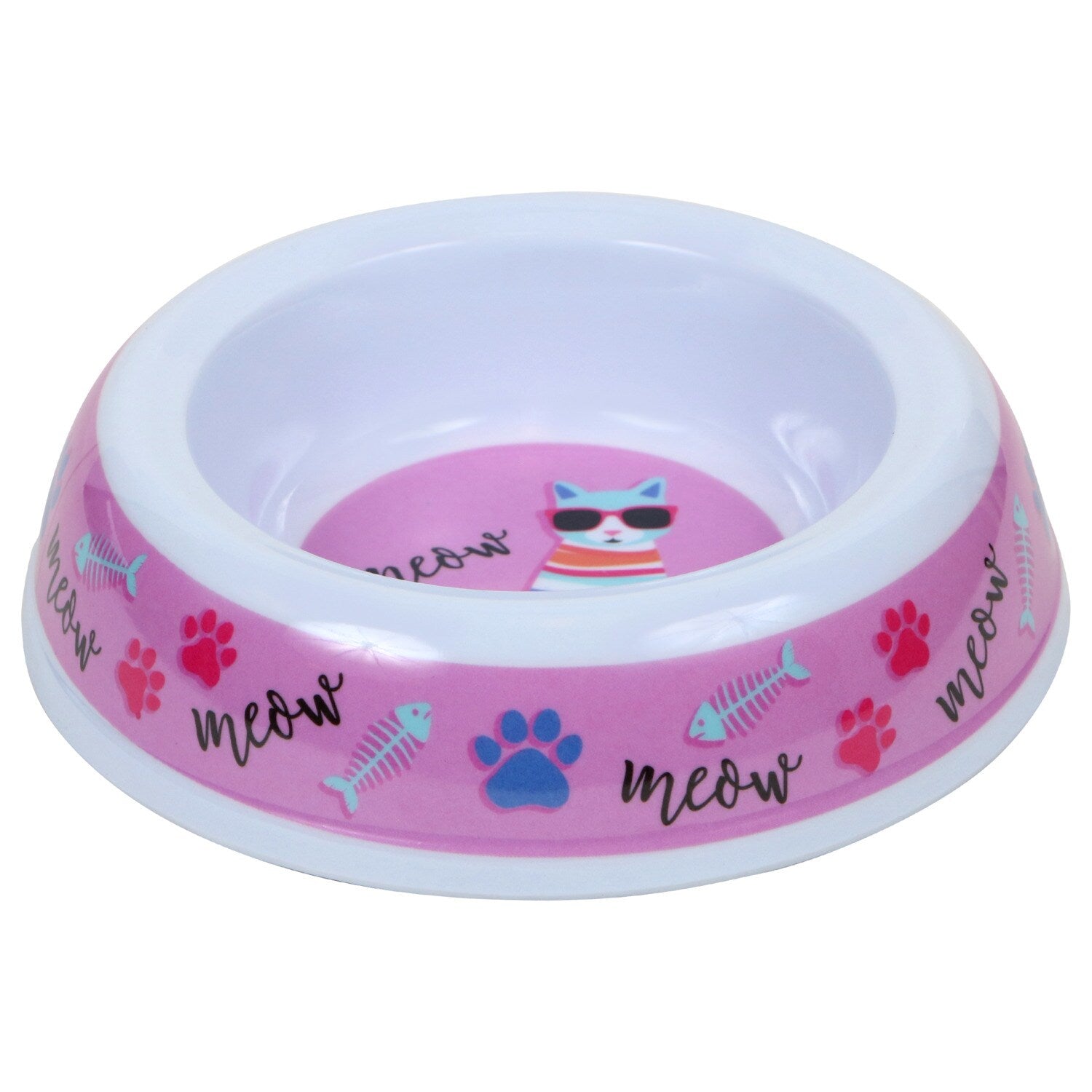 Greenbrier Kennel Club Printed Melamine Cat Food Bowls, 5x1.25 in. (Pack of 18)