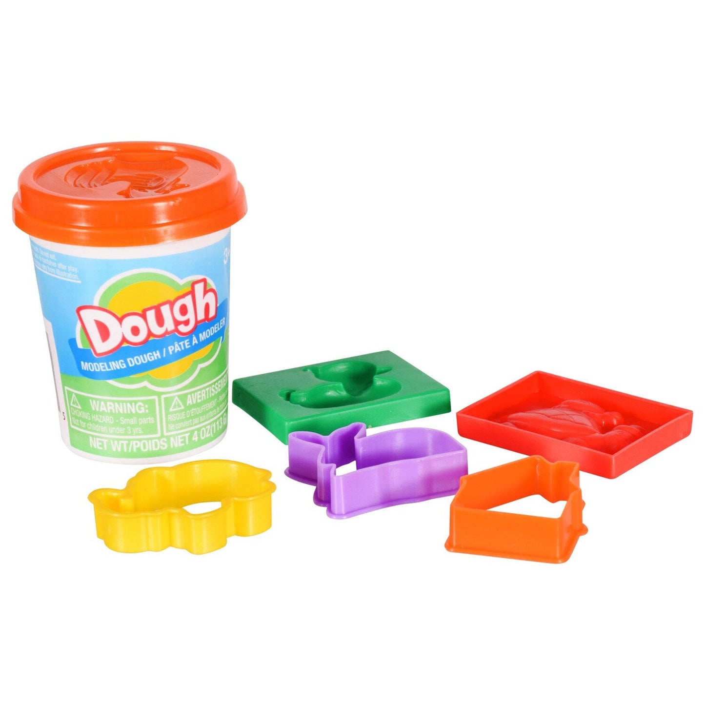 Kids Molding Dough with Plastic Accessories, 4 oz. (Pack of 40)