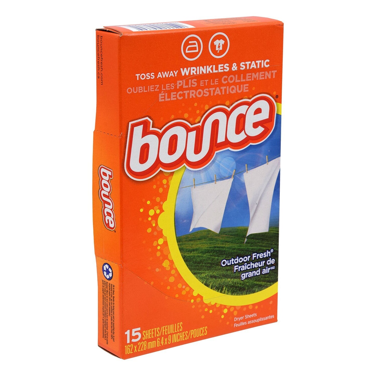 Bounce Outdoor Fresh Dryer Sheets (Pack of 15)