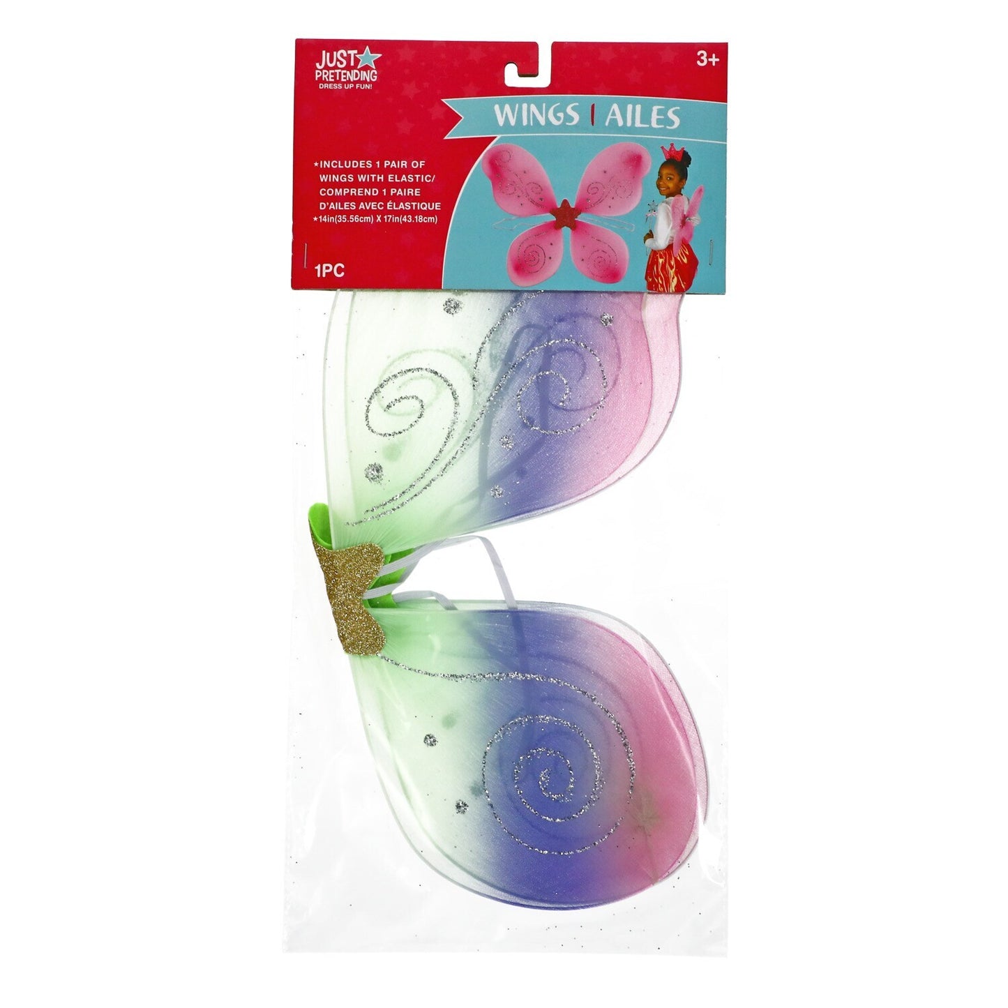 Just Pretending Glitter Wings (Pack of 36)