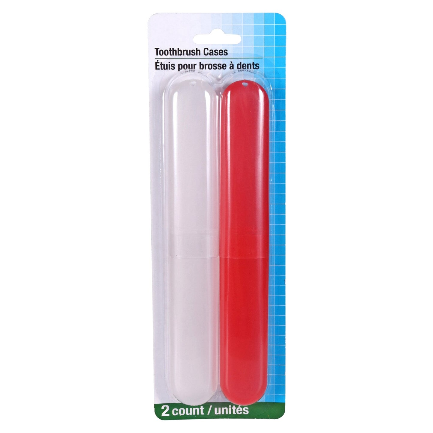 Plastic Toothbrush Travel Cases, 2-ct. (Pack of 24)
