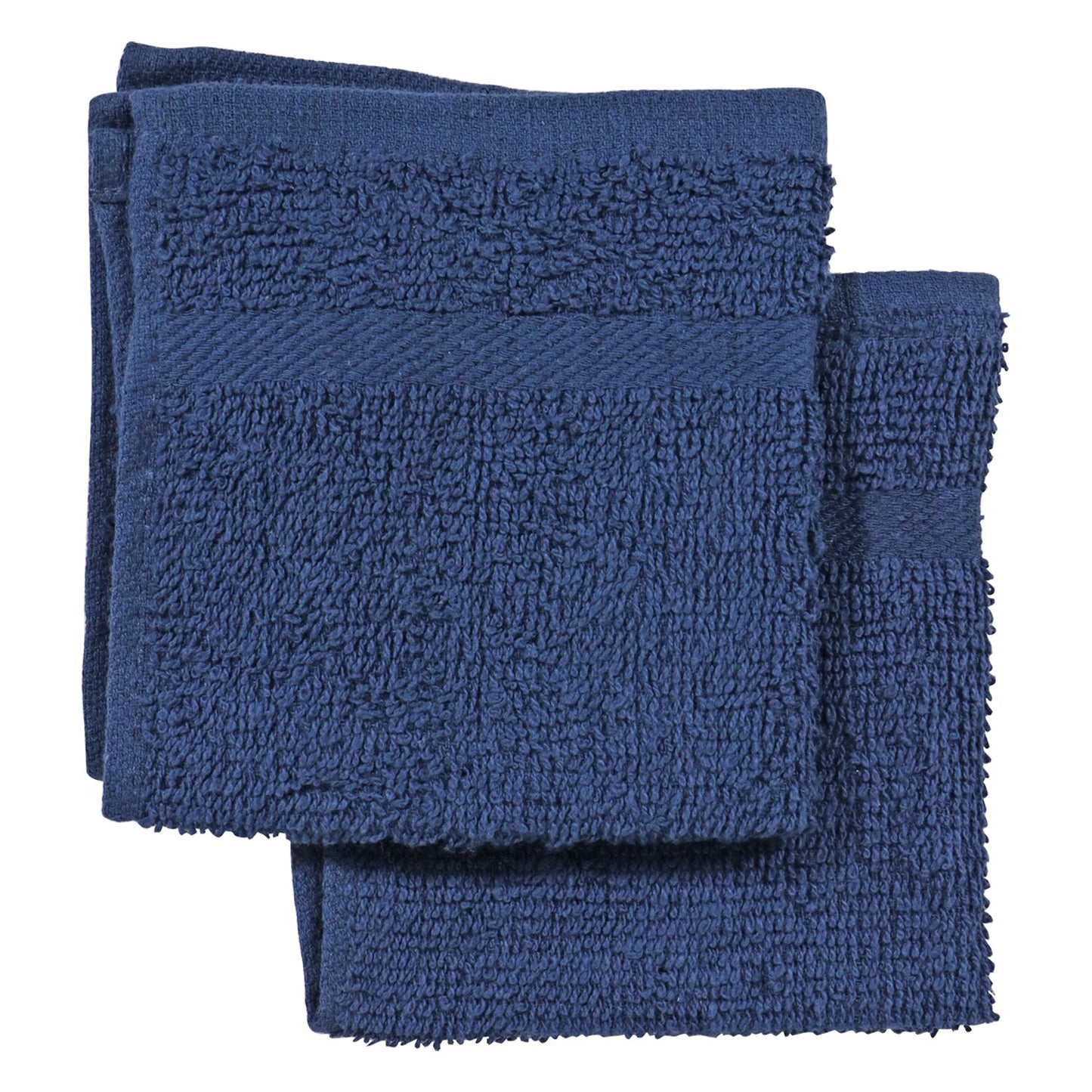 Home Collection Navy Blue Cotton Washcloths, 2-ct. Packs (Pack of 24)