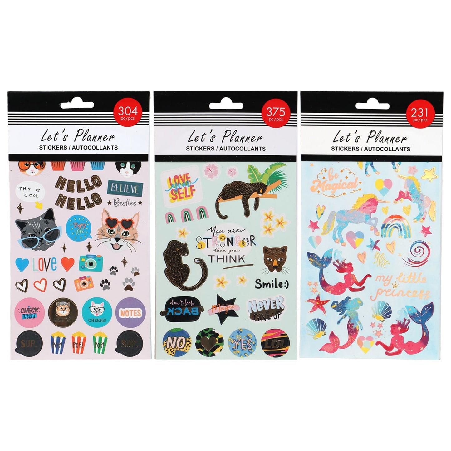 Let's Planner Stickers, 4-Sheet Packs (Pack of 24)