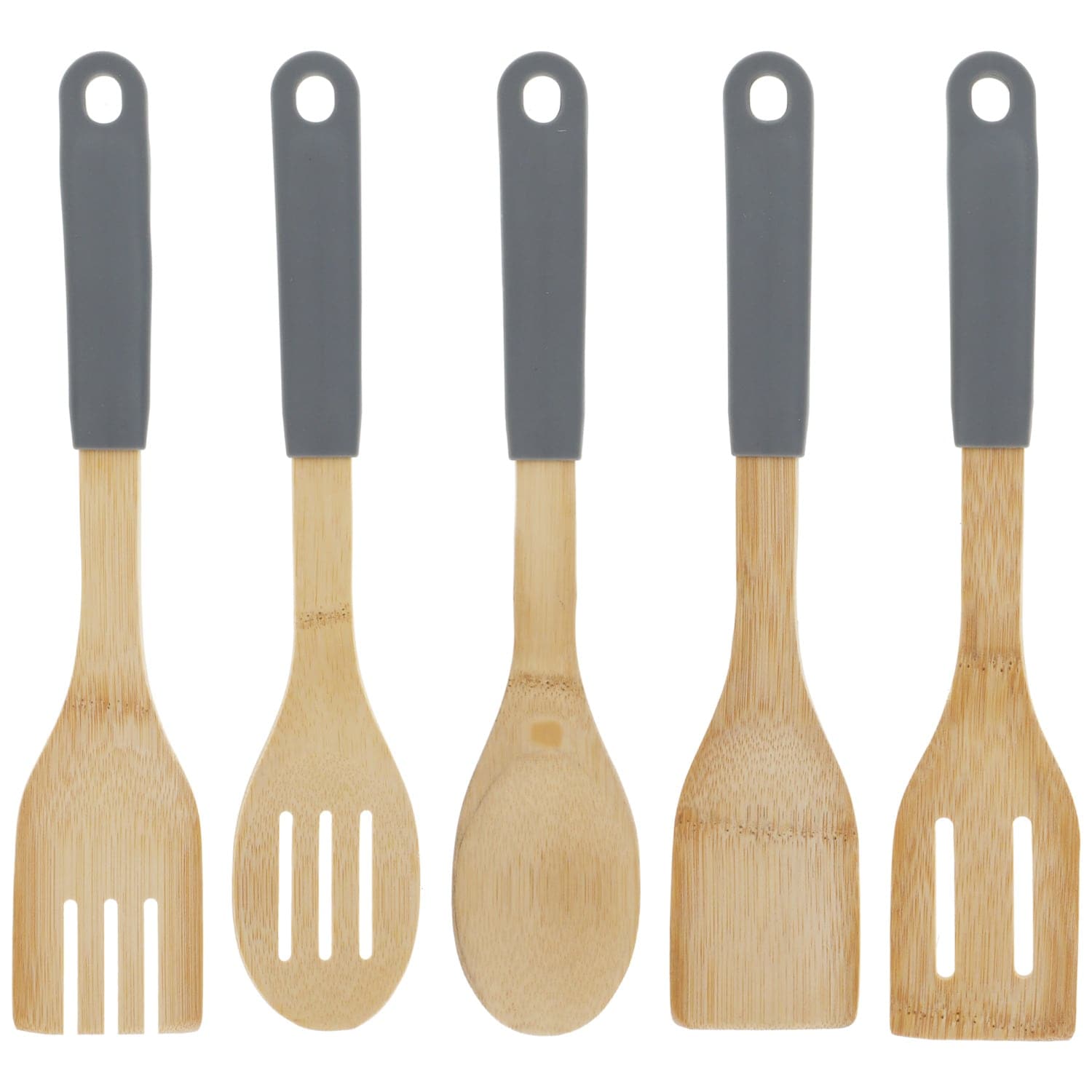 Cooking Concepts Bamboo tools with Soft Grips, 5 ct. (Pack of 24)