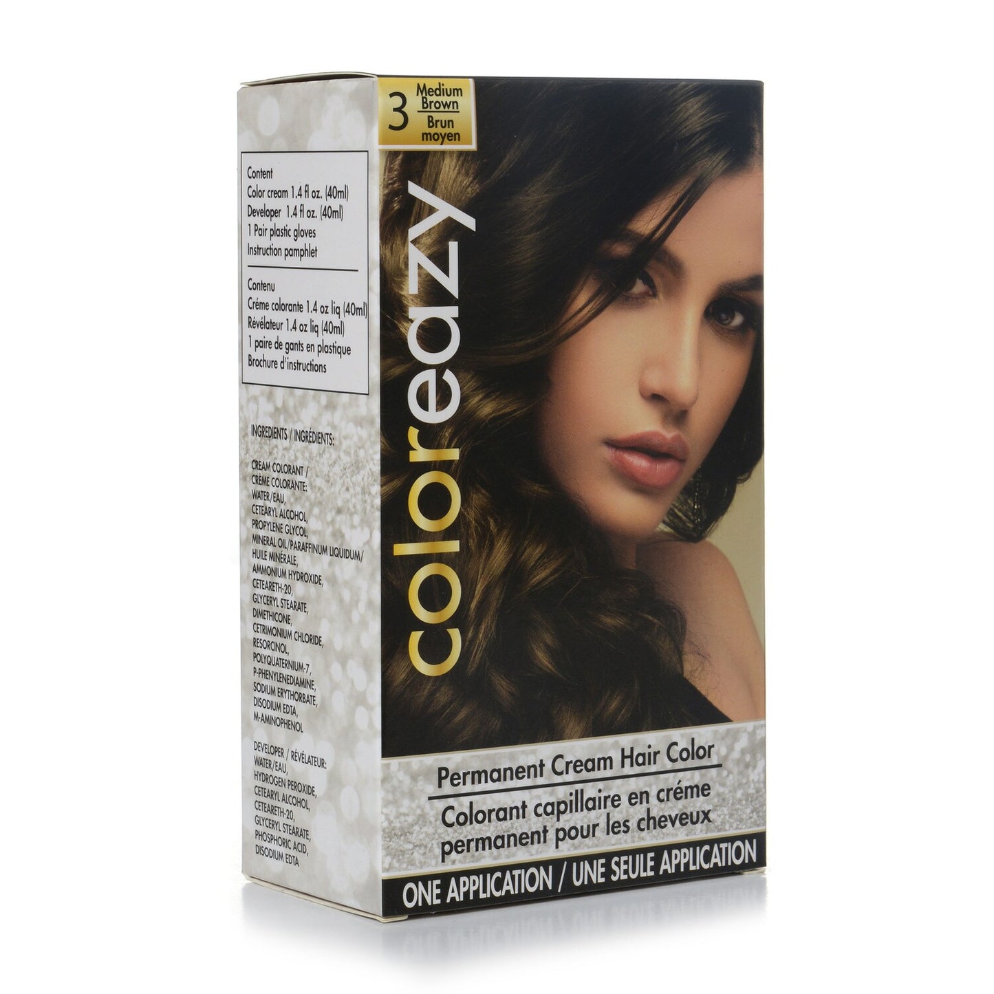 Color Eazy Women’s Medium Brown Hair Color (Pack of 12)