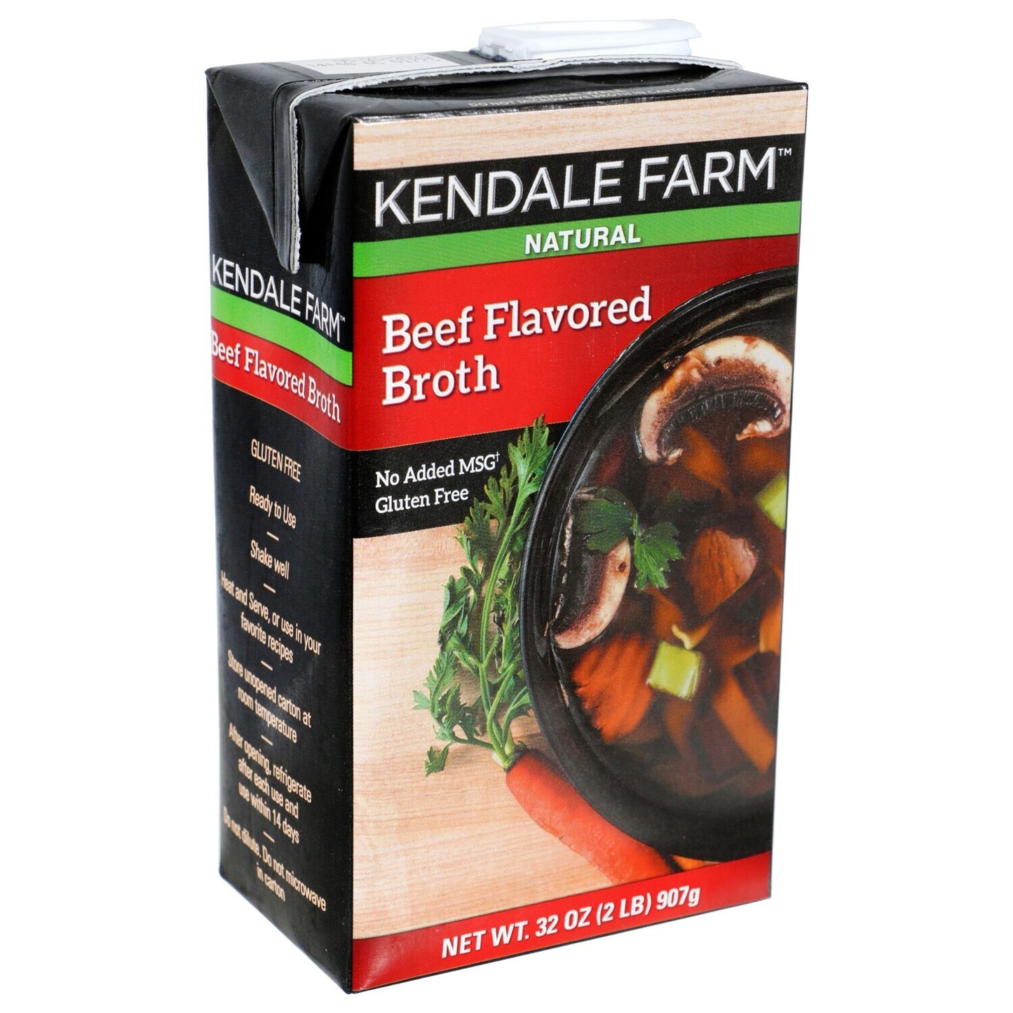 Kendale Farm Beef Broth, 32-oz. Boxes (Pack of 12)
