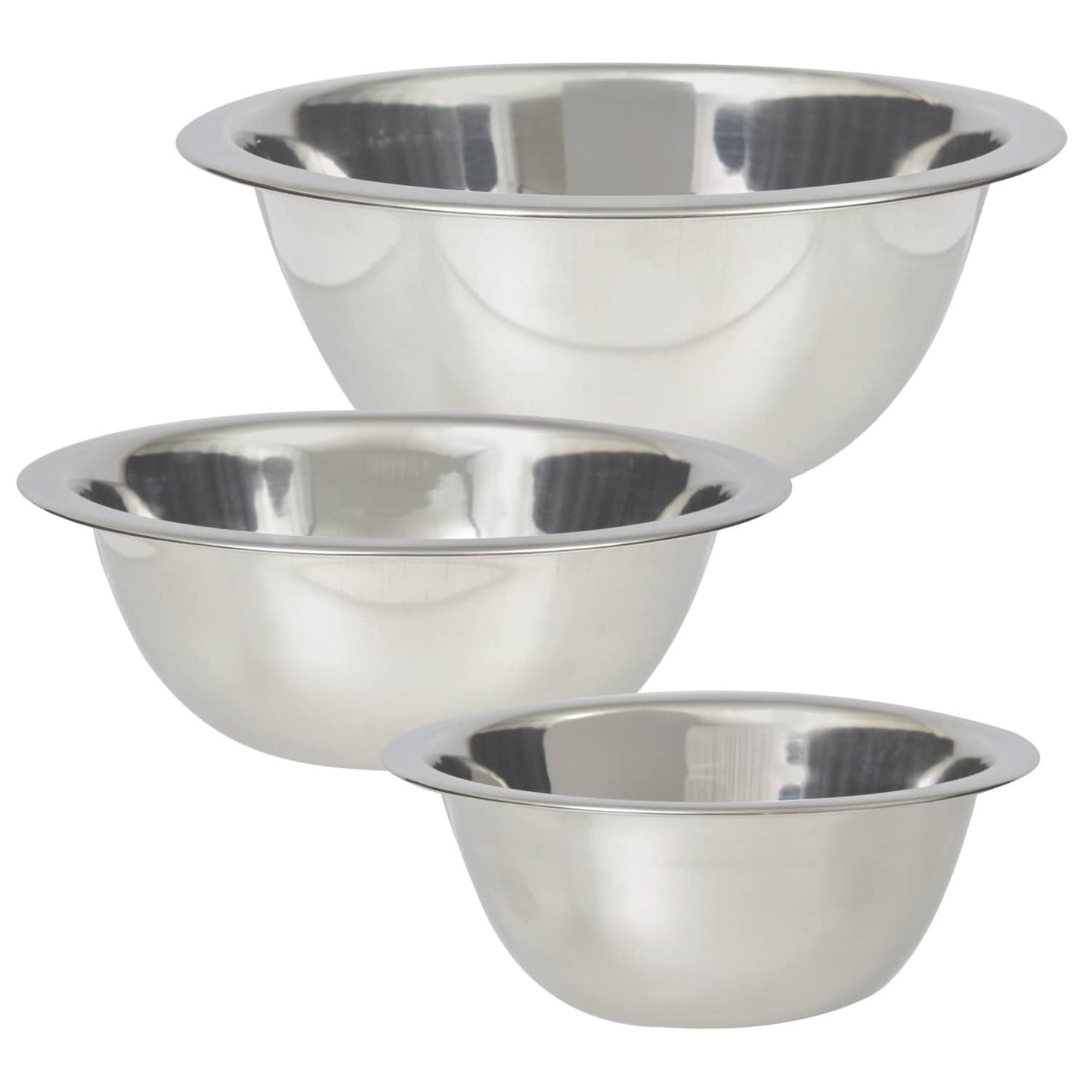Cooking Concepts Assorted Stainless-Steel Mini Mixing Bowls (Pack of 24)