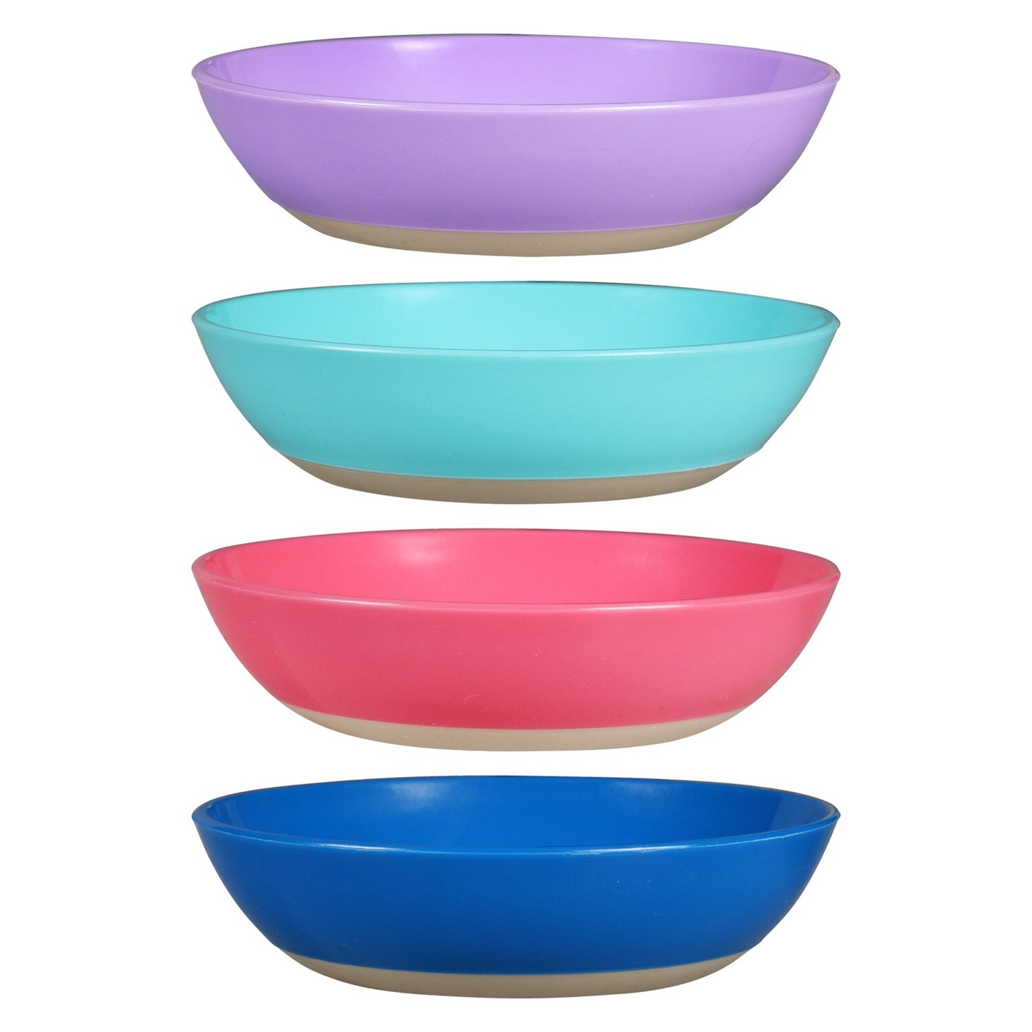 Greenbrier Kennel Club Plastic Non-Slip Cat Bowls, 5.125x1.5-in. (Pack of 24)