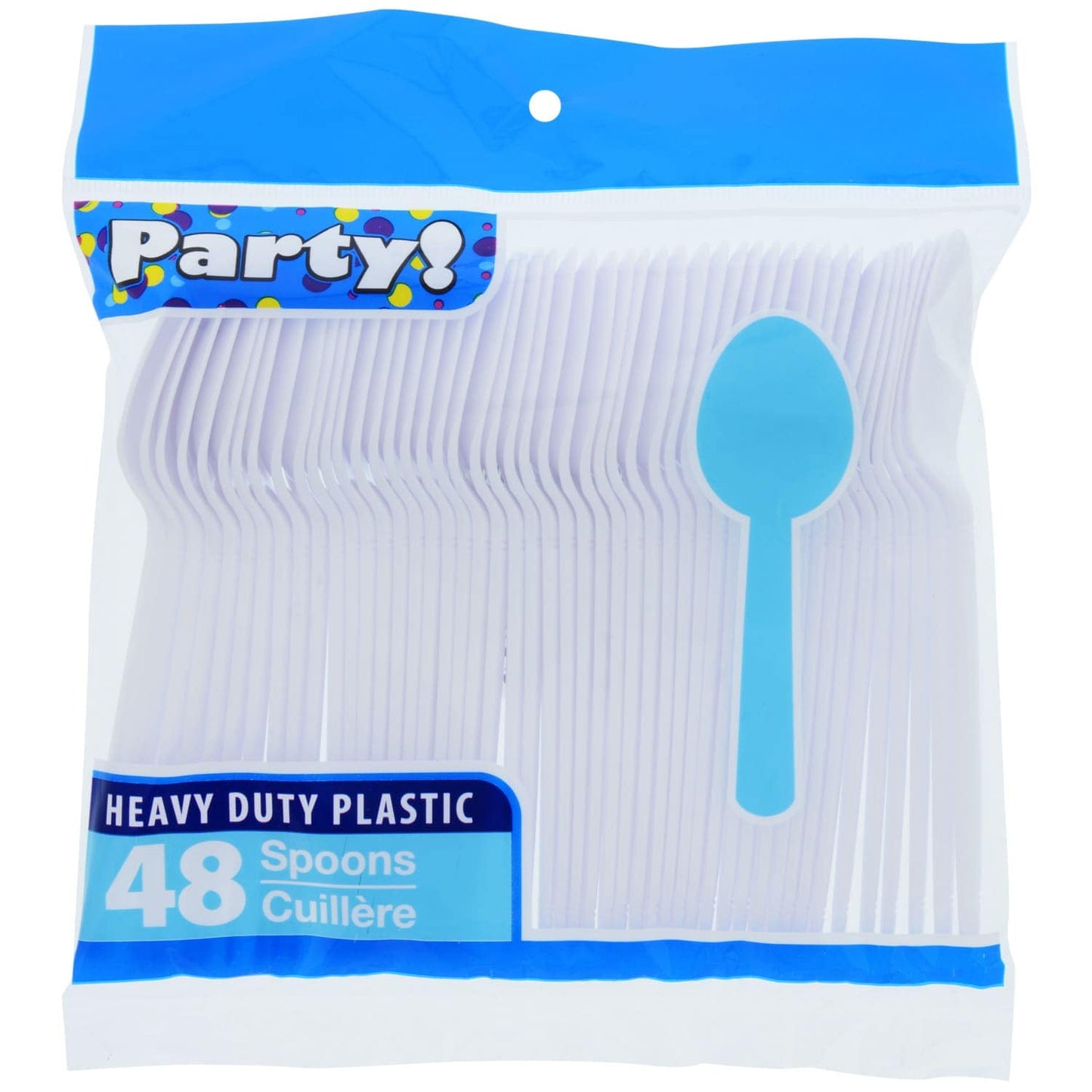 White Plastic Spoons, 48-ct. Bags (Pack of 48)