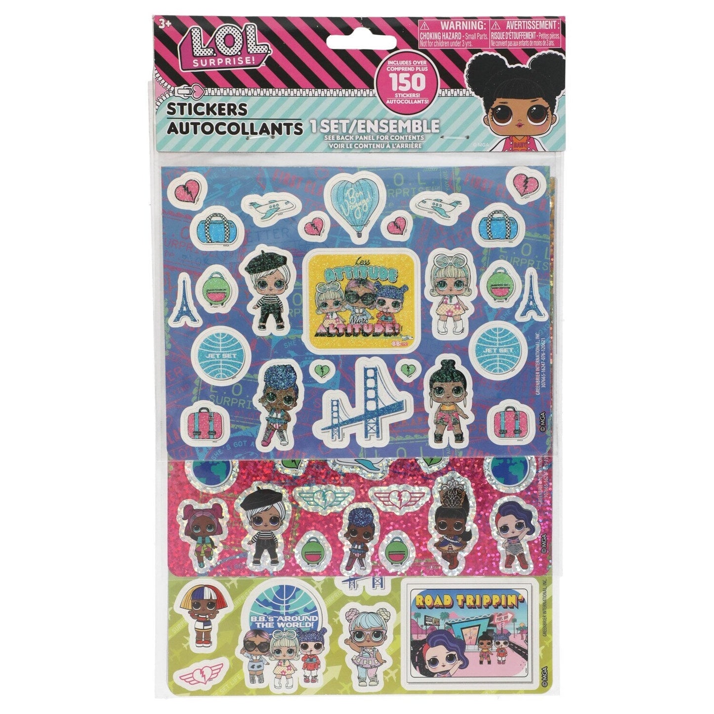 Licensed Character Decorative Stickers, 150-ct. Packs (Pack of 24)