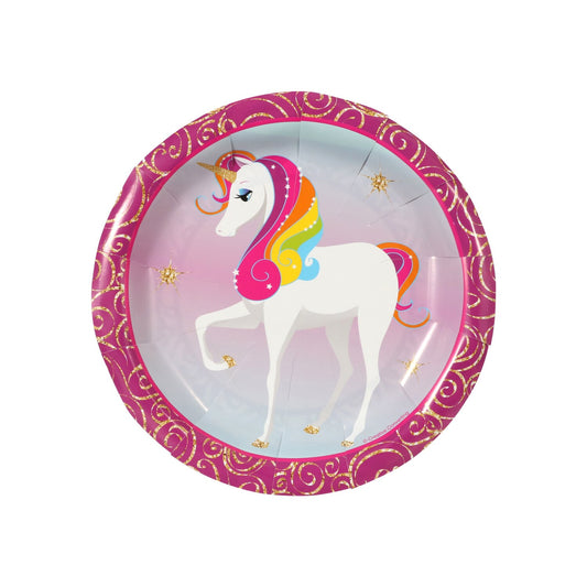 Unicorn Paper Plates, 7 in., 20-ct. Packs (Pack of 12)