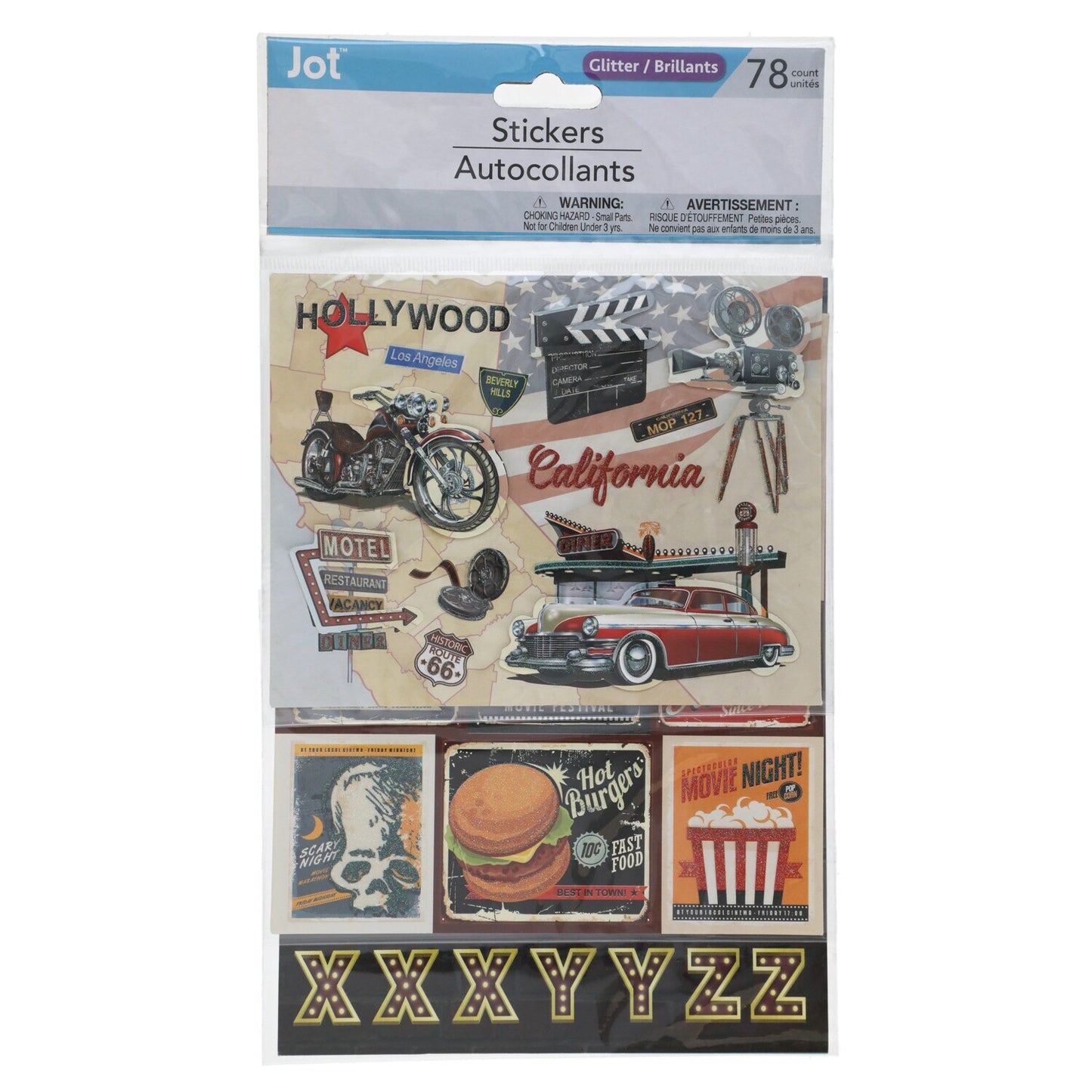 Jot Event-Themed Glitter Stickers, 77-ct. Packs (Pack of 24)