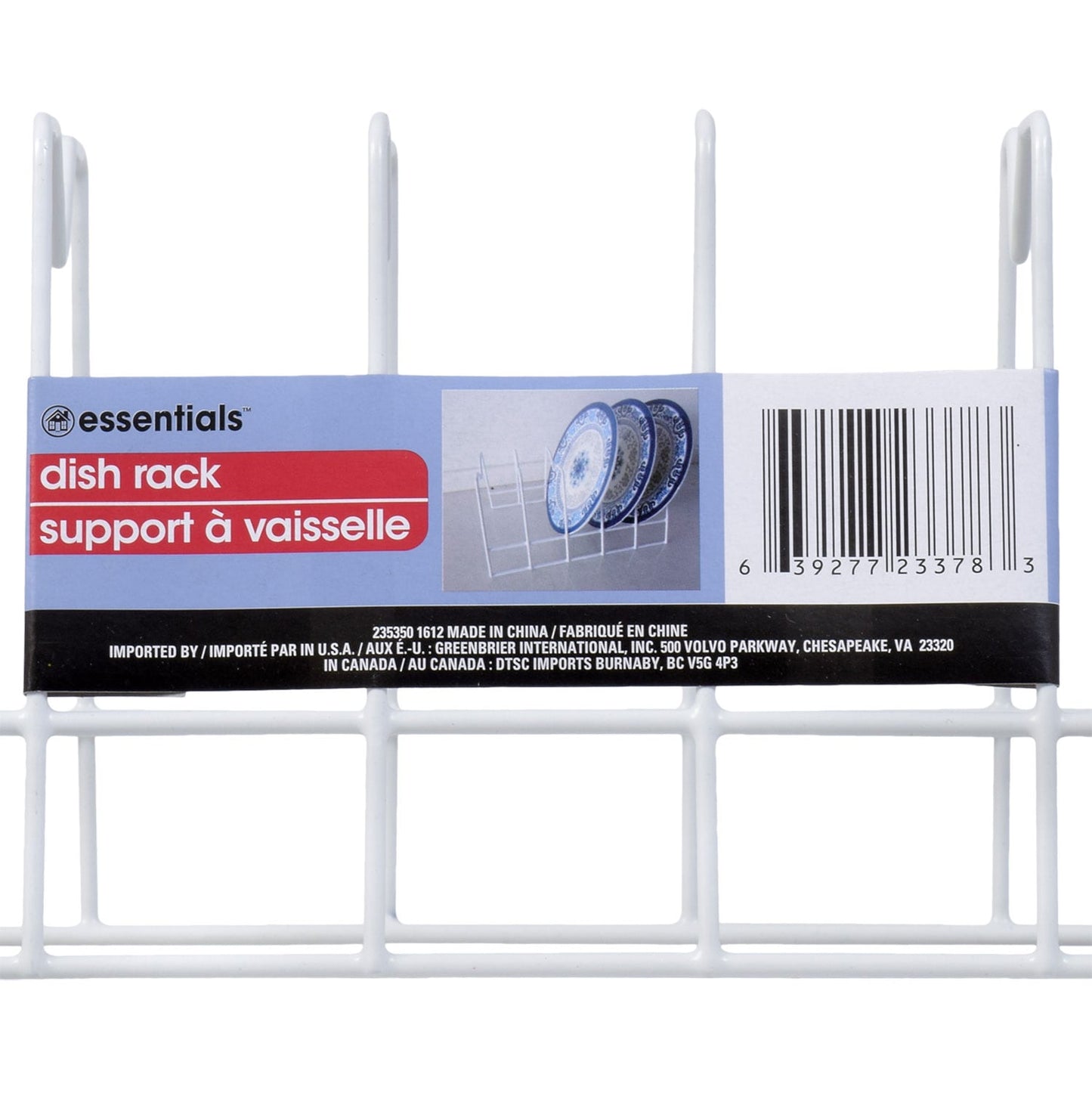 Essentials White Wire Dish Drying Racks (Pack of 24)