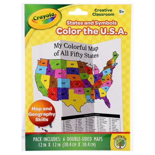 Crayola Creative Classroom Color The USA Kits by Teaching Tree (Pack of 24)