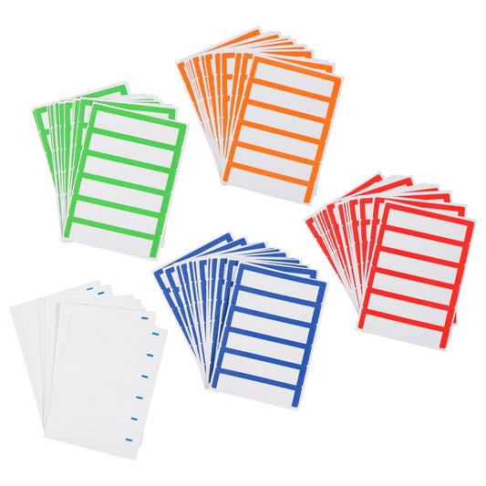 Color-Coded Blank File Folder Labels, 120-ct. Packs (Pack of 24)
