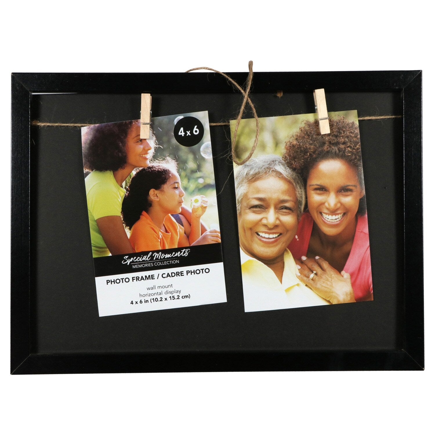 Special Collage Picture Frames with Clothespin Clips, 4x6 in. (Pack of 16)