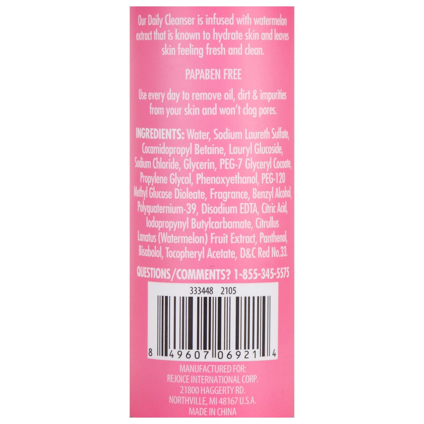 Xtracare Watermelon Scented Daily Skin Cleansers, 6.4-oz. (Pack of 24)