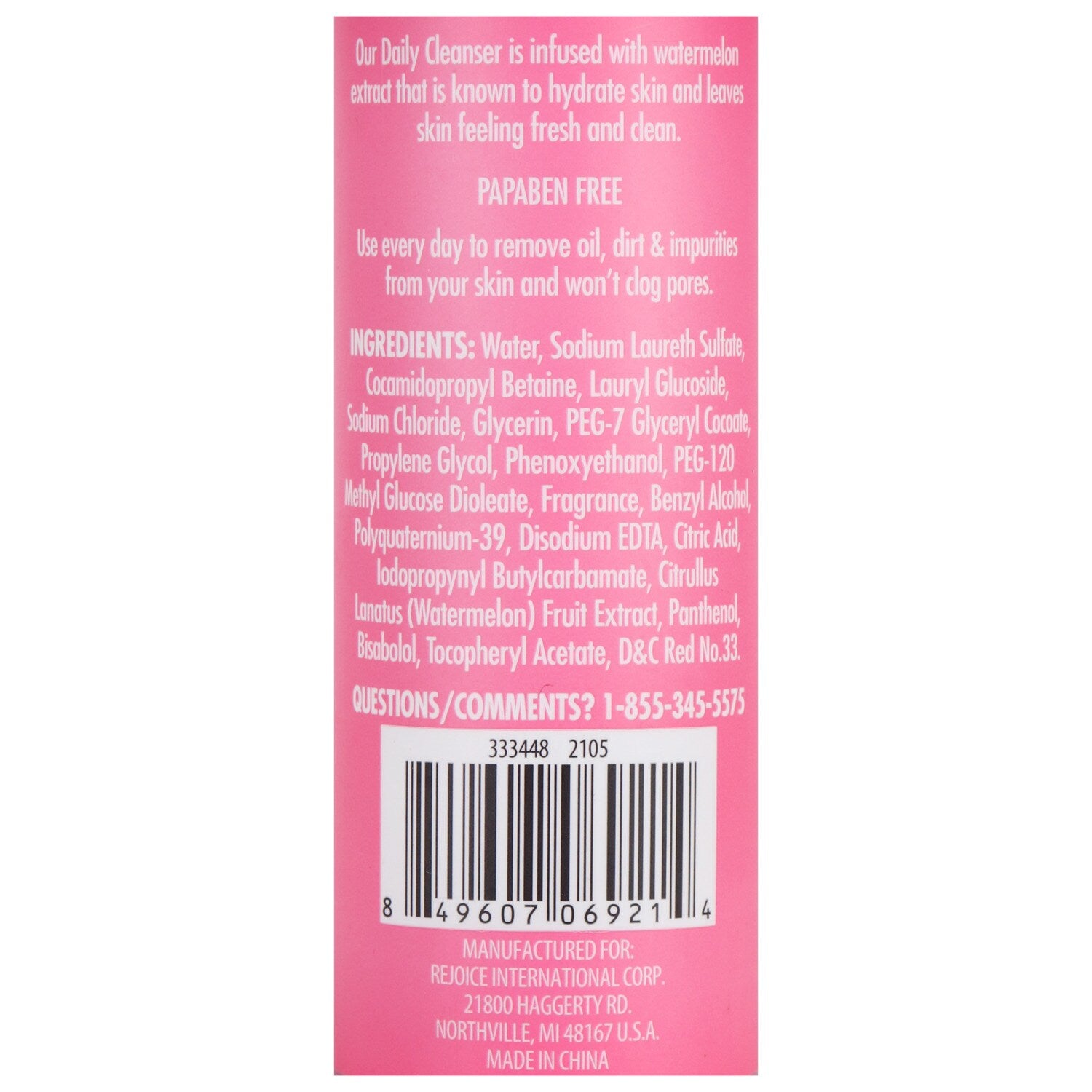 Xtracare Watermelon Scented Daily Skin Cleansers, 6.4-oz. (Pack of 24)