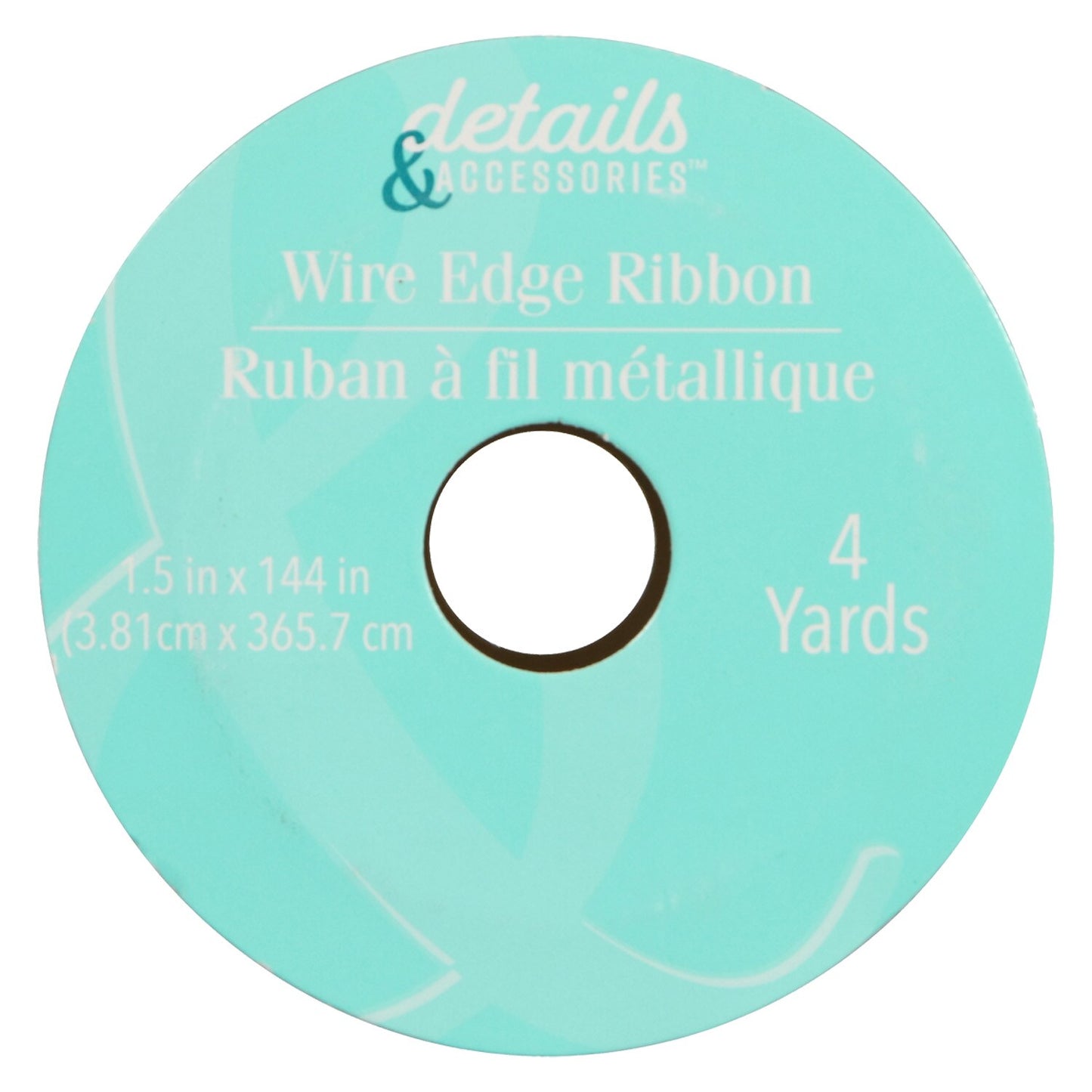 Details Accessories Wire Edge Wedding Ribbon, 4-yd. Rolls (Pack of 30)