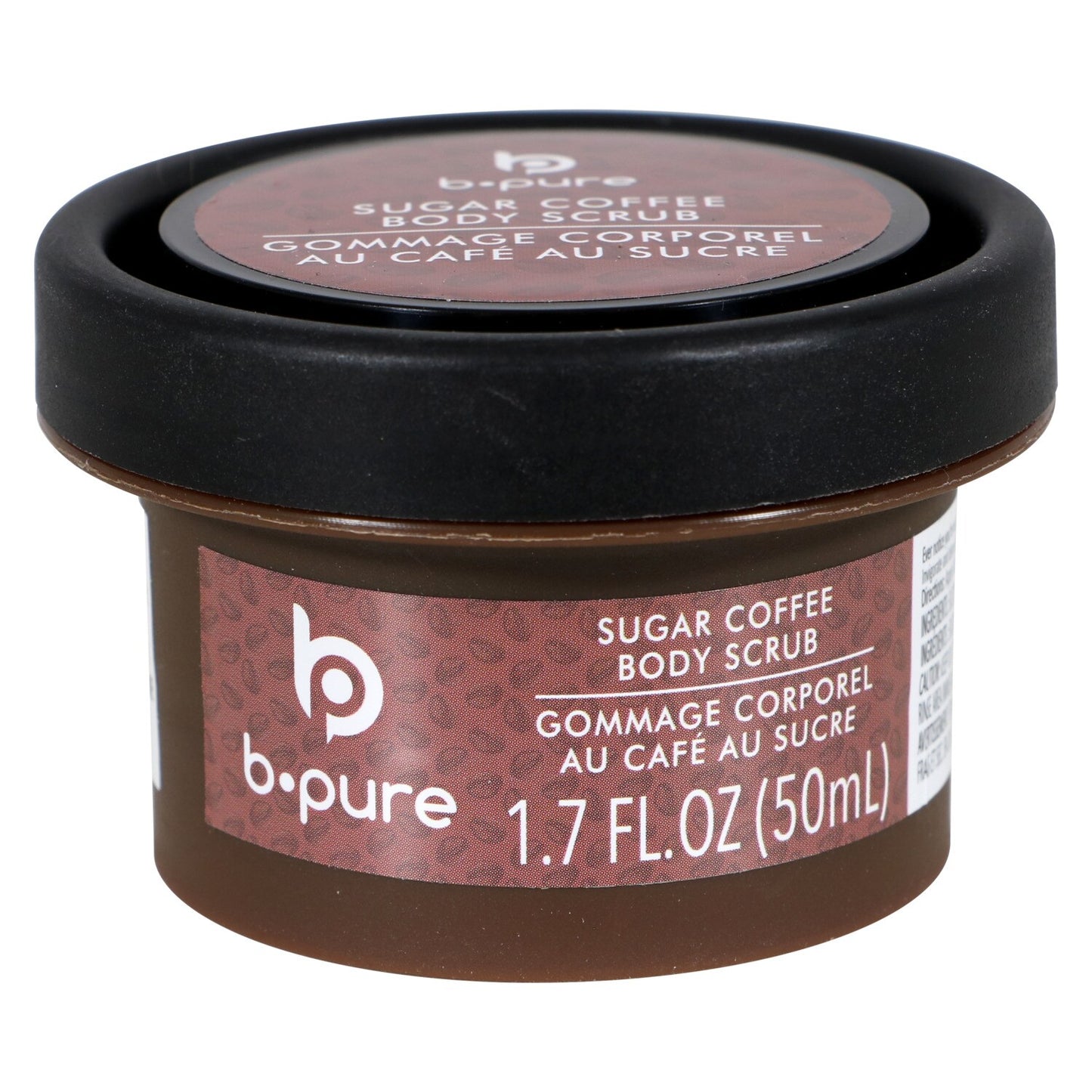 B-Pure Coffee Sugar Body Scrub, 1.7 oz. Tubs (Pack of 36)