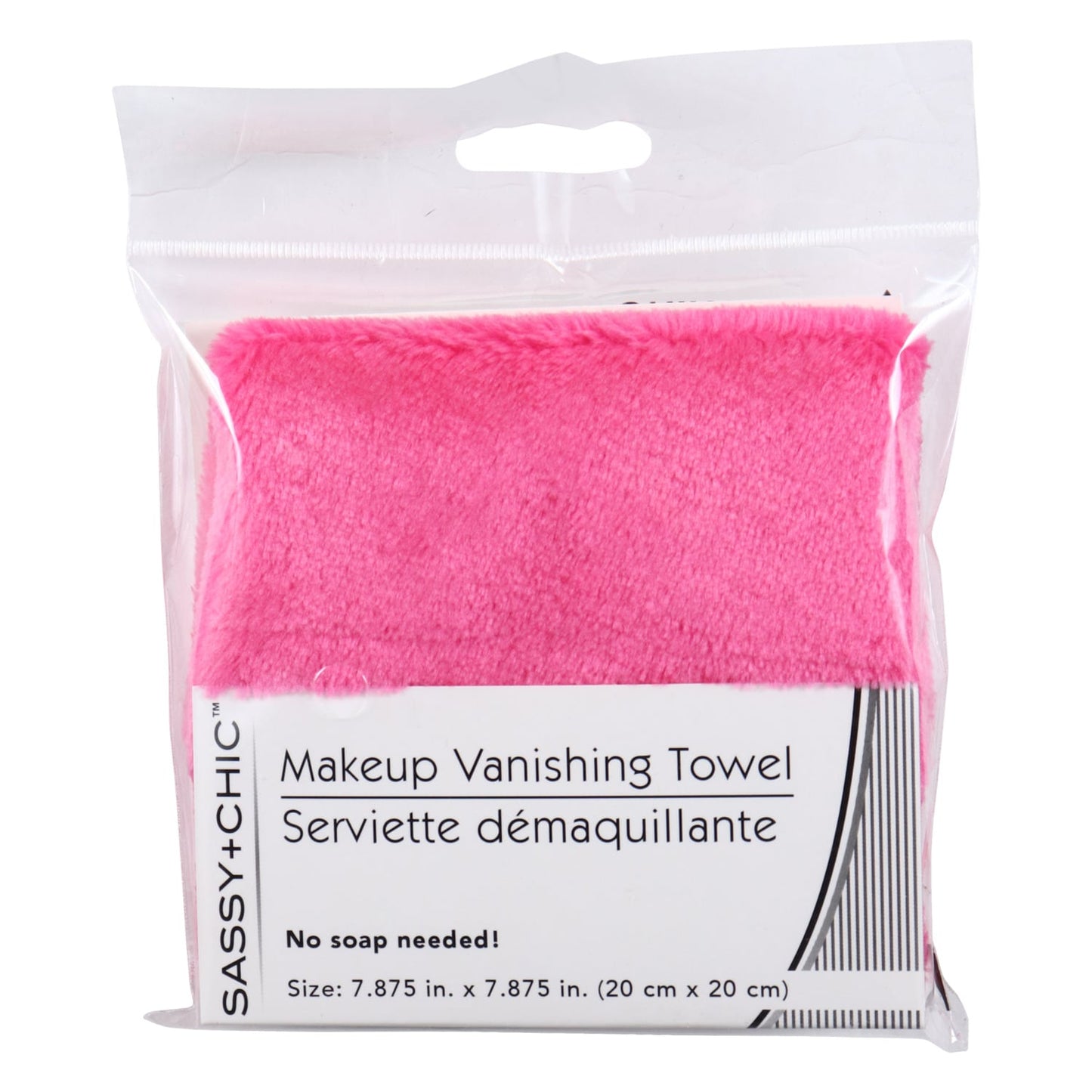 Sassy & Chic Soft Makeup Vanishing Towel, 7.8x7.8 in. (Pack of 4)