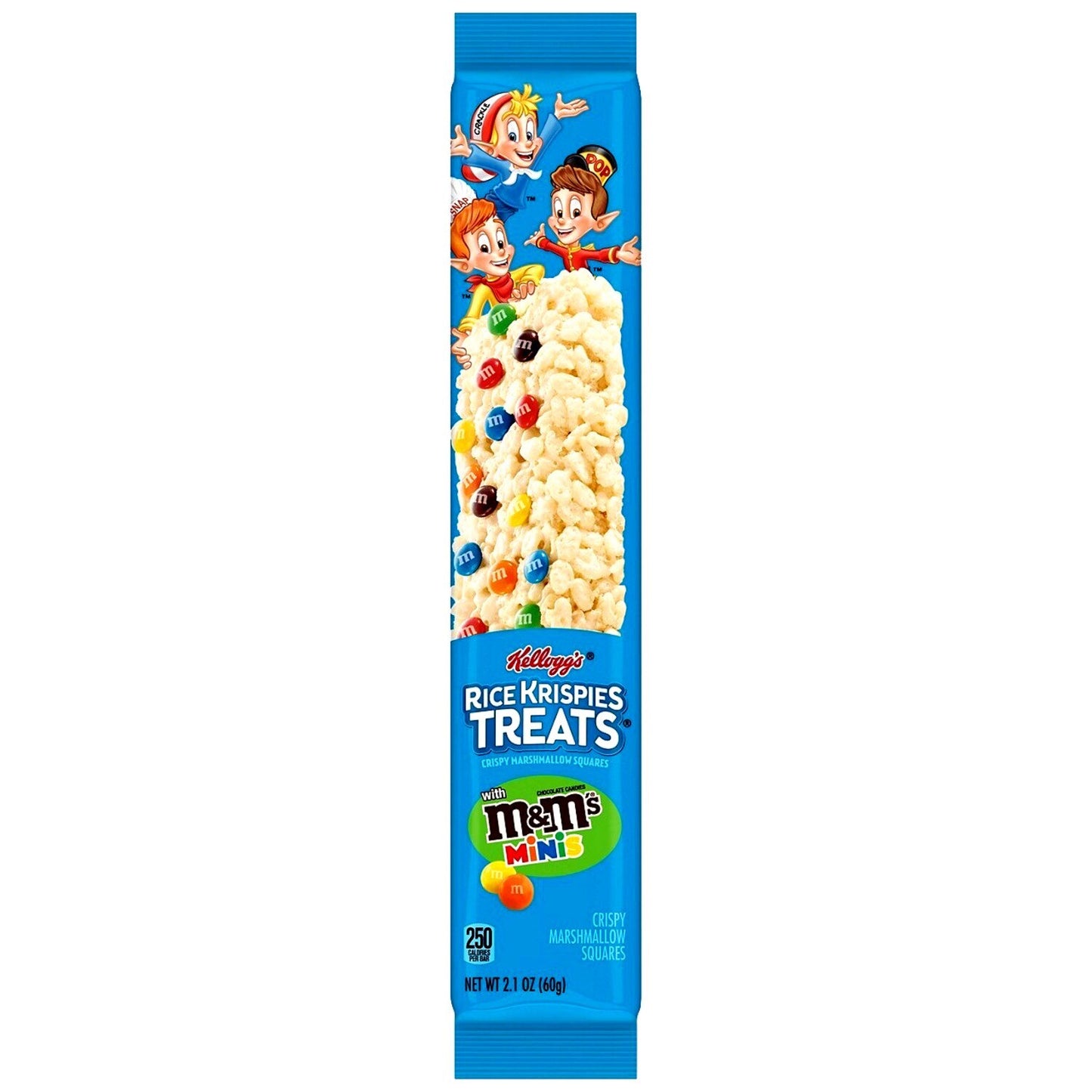 Kellogg's Rice Krispies Treats Blasted with M&M's Minis, 2.1 oz. (Pack of 72)