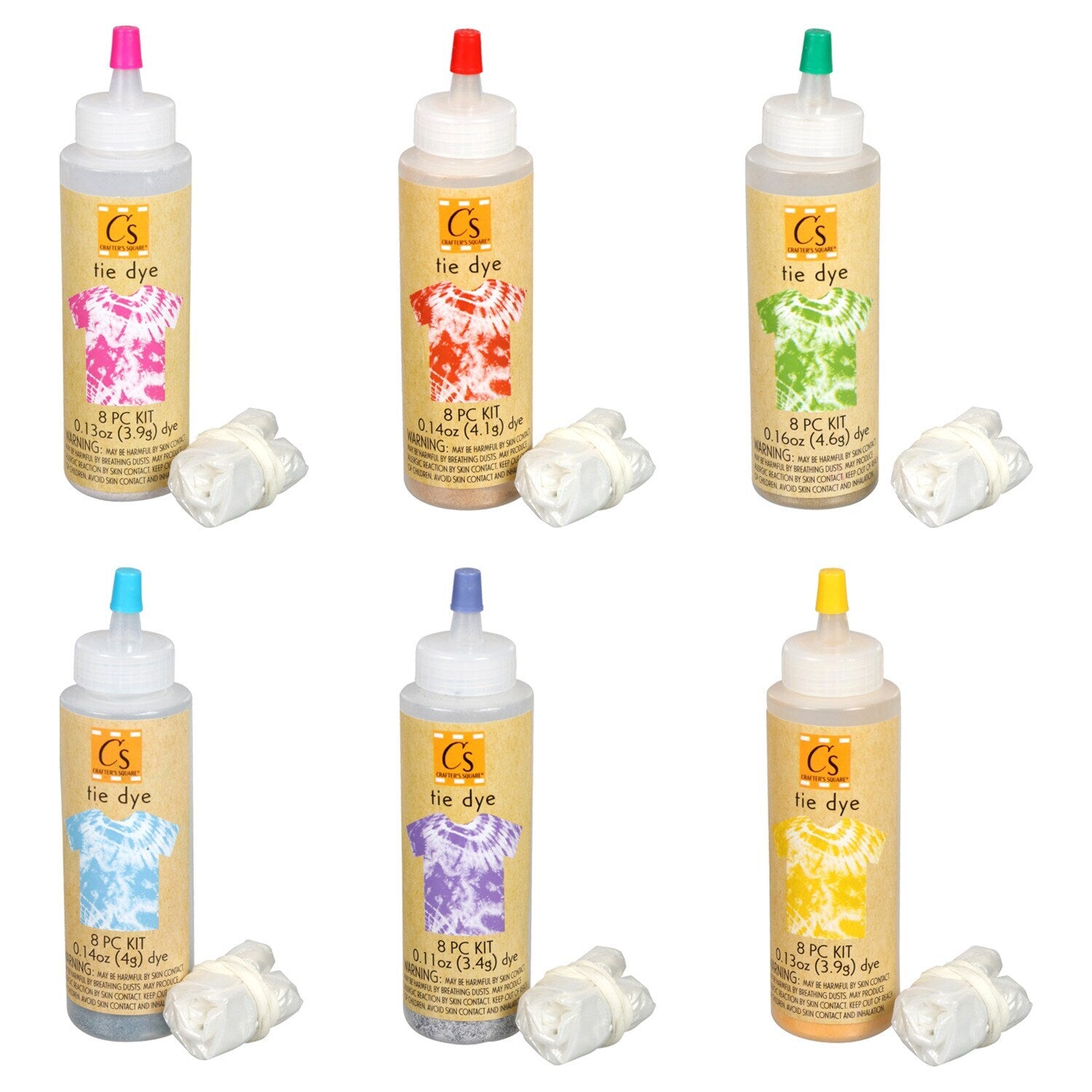 Crafter's Square Tie-Dye Kits (Pack of 36)