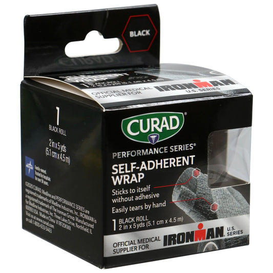 Curad Black Self-Adherent Wrap, 5-yd. Rolls (Pack of 24)