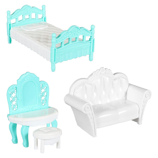 Doll House Bedroom Sets for Kids, 2.3.625x5.25-in. (Pack of 36)
