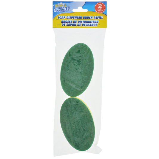 Scrub Buddies Soap Dispenser Brush Refill, 2-ct. Packs (Pack of 24)