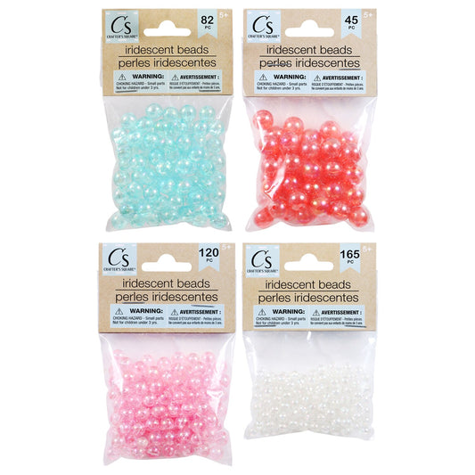Crafter's Square Iridescent Beads (Pack of 36)