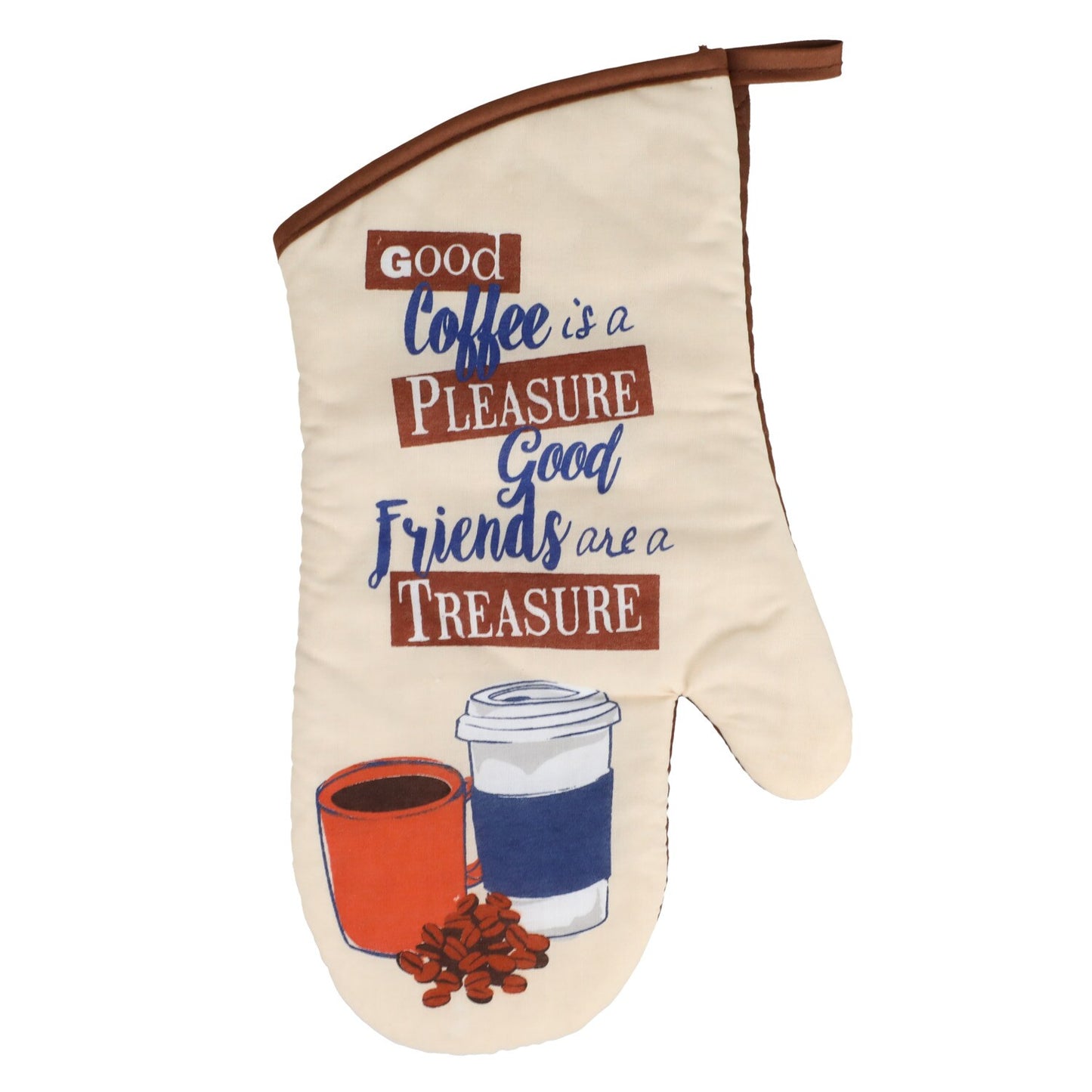 Home Collection Coffee-Themed Oven Mitts, 13x7 in. (Pack of 12)