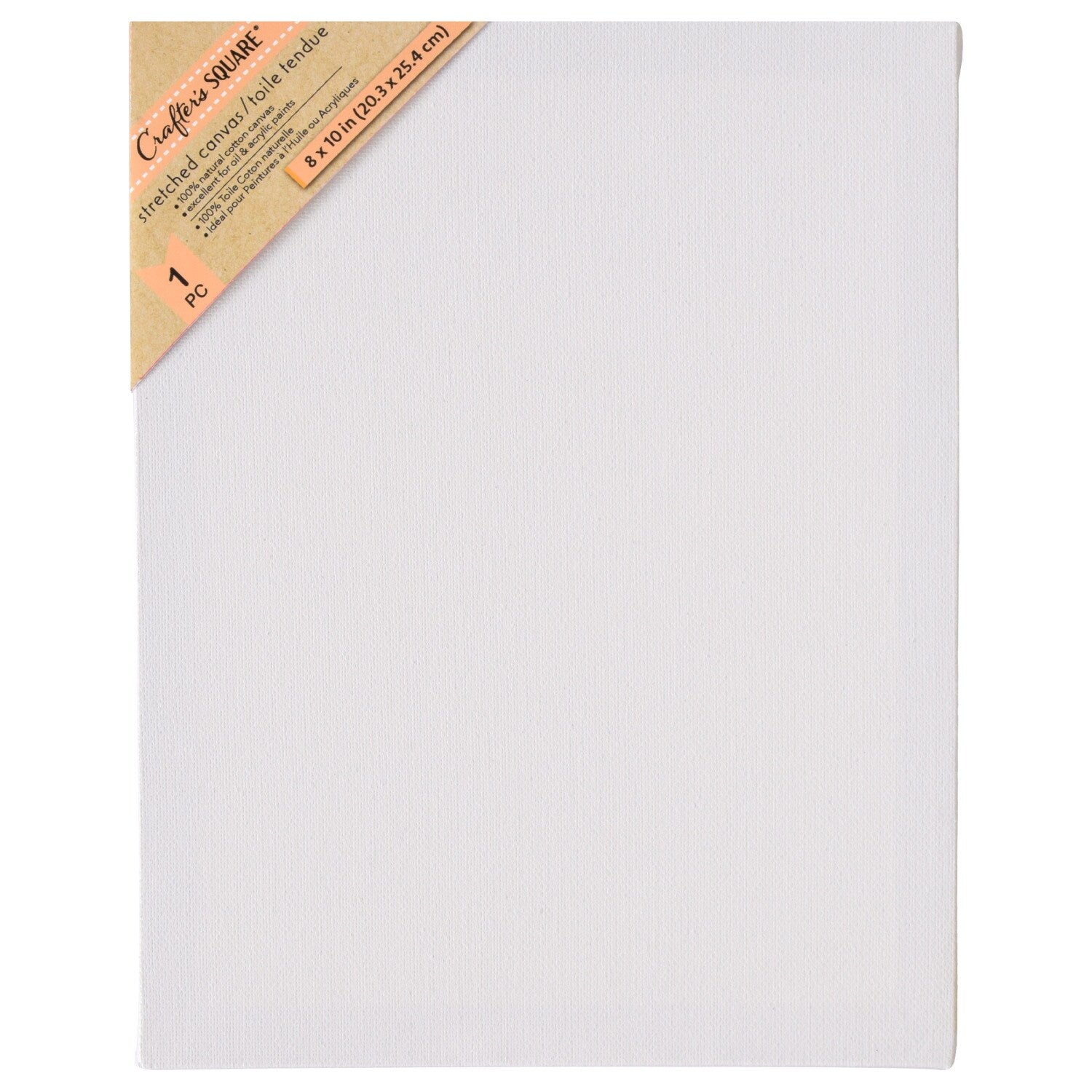 Crafter's Square White Stretched Canvases, 8x10 in. (Pack of 4)