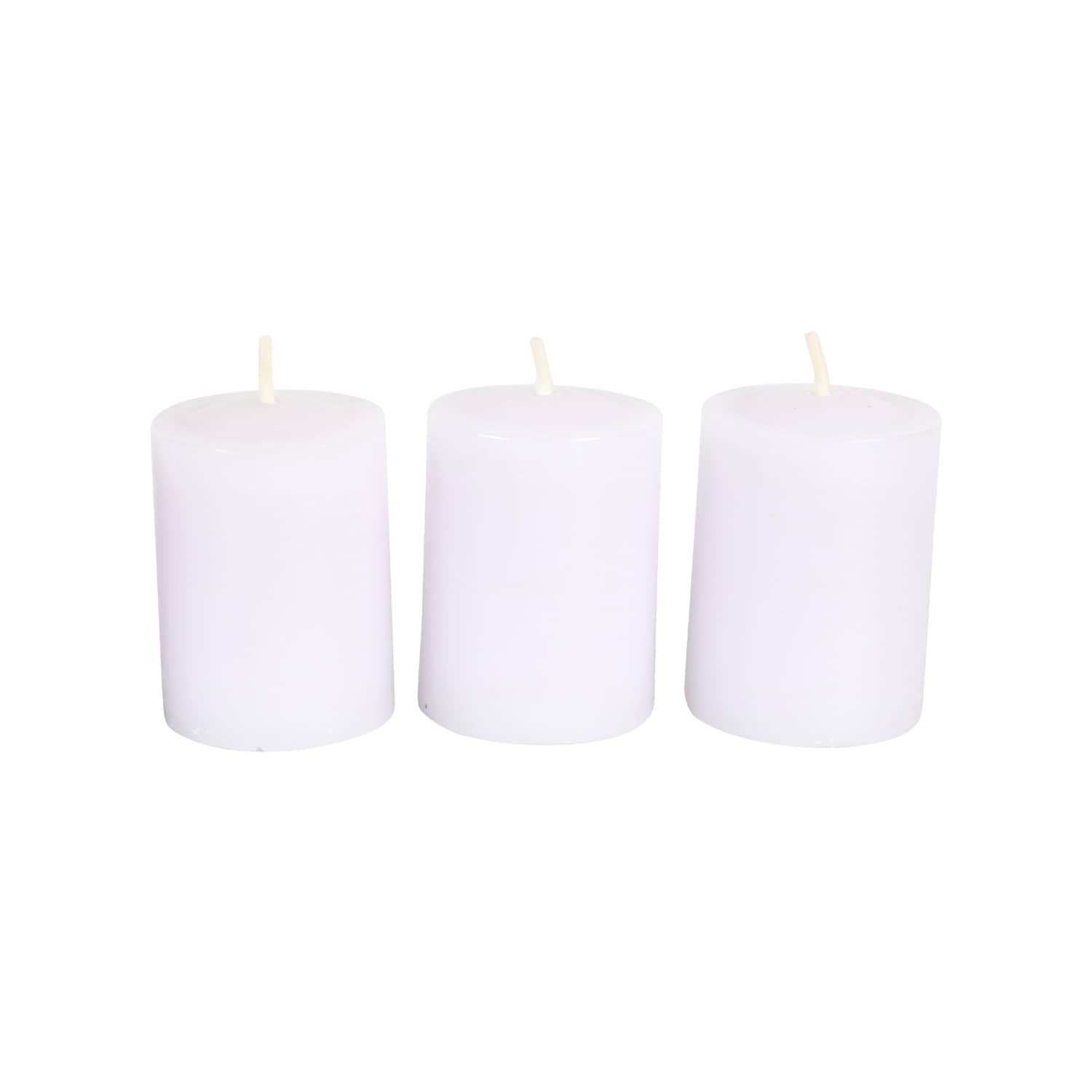 Luminessence White Unscented Votive Candles, 4-ct. Packs (Pack of 24)