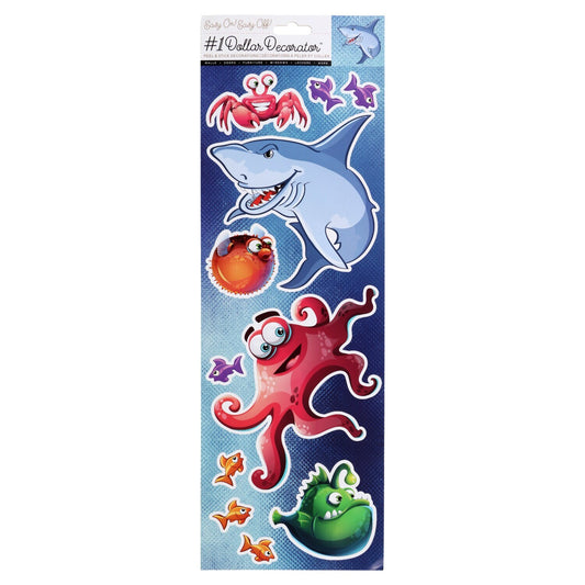 Youth Under the Sea Wall Decals, 18x5.875 in. (Pack of 12)