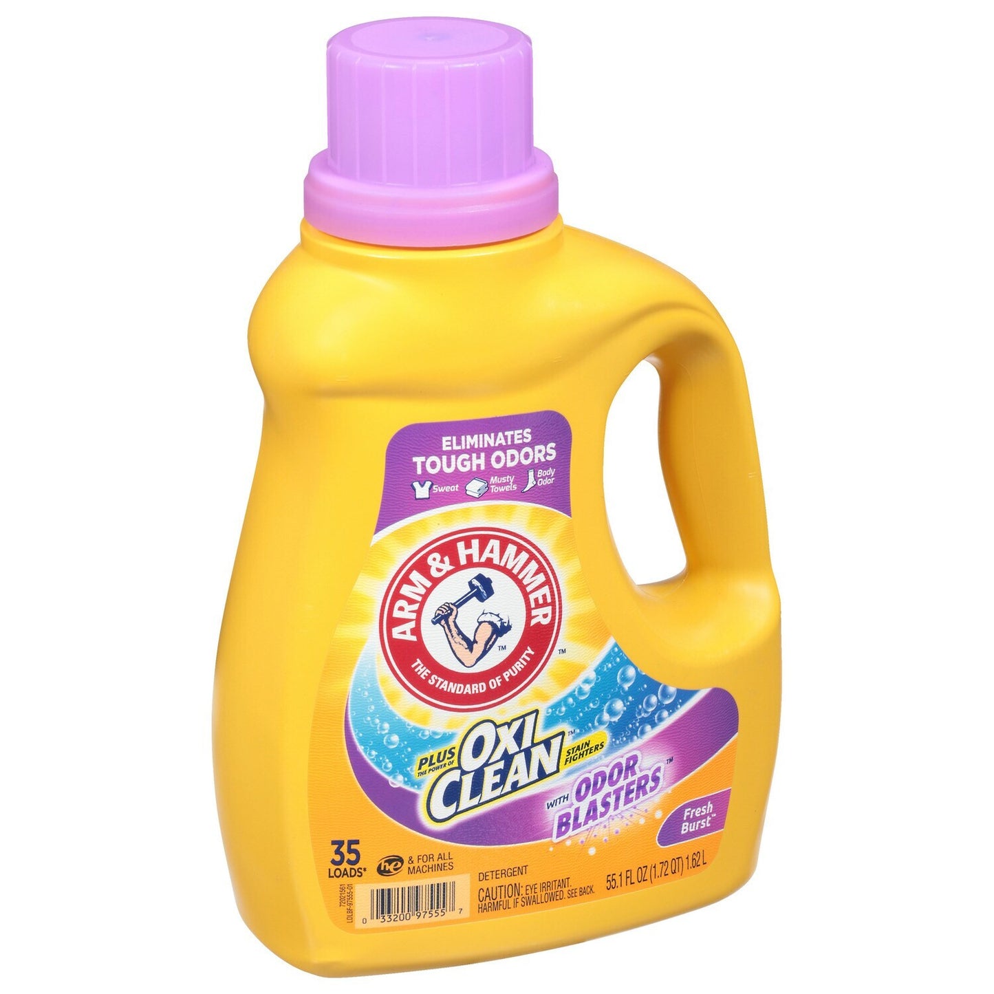 Arm & Hammer Plus OxiClean Fresh Burst Odor-Fighting Detergent, 55.1-oz.(1)