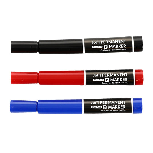 Jot Permanent Markers, 3-ct. Packs (Pack of 24)