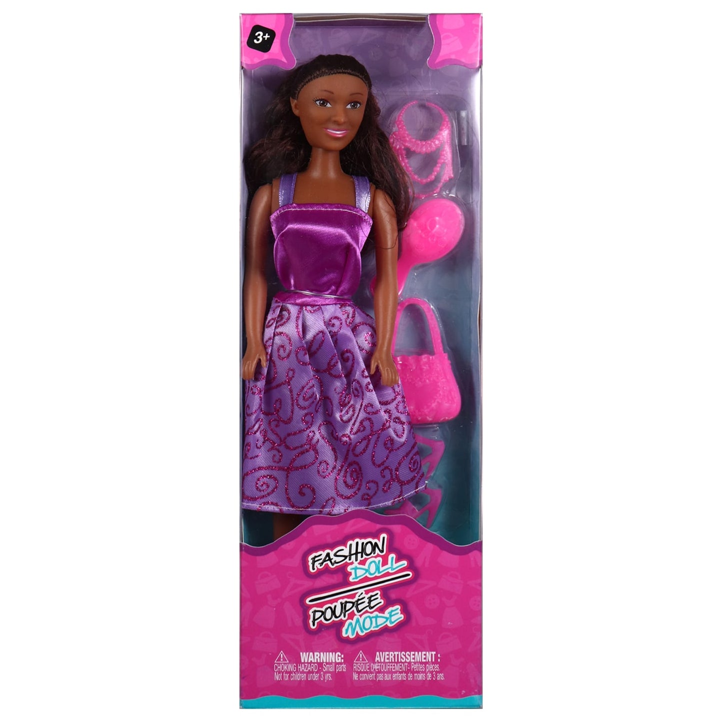 African American Fashion Dolls with Accessories, 11.5 in. (Pack of 6)